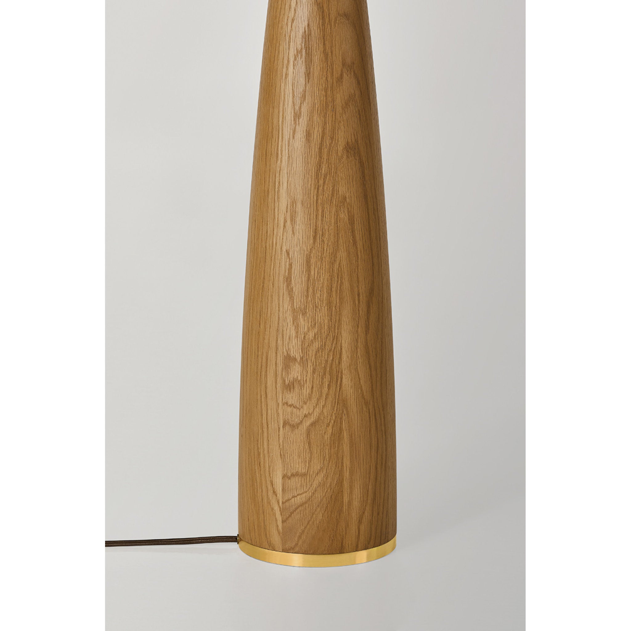 Somers Chase 1-Light Floor Lamp in Aged Brass 24W x 65.75H