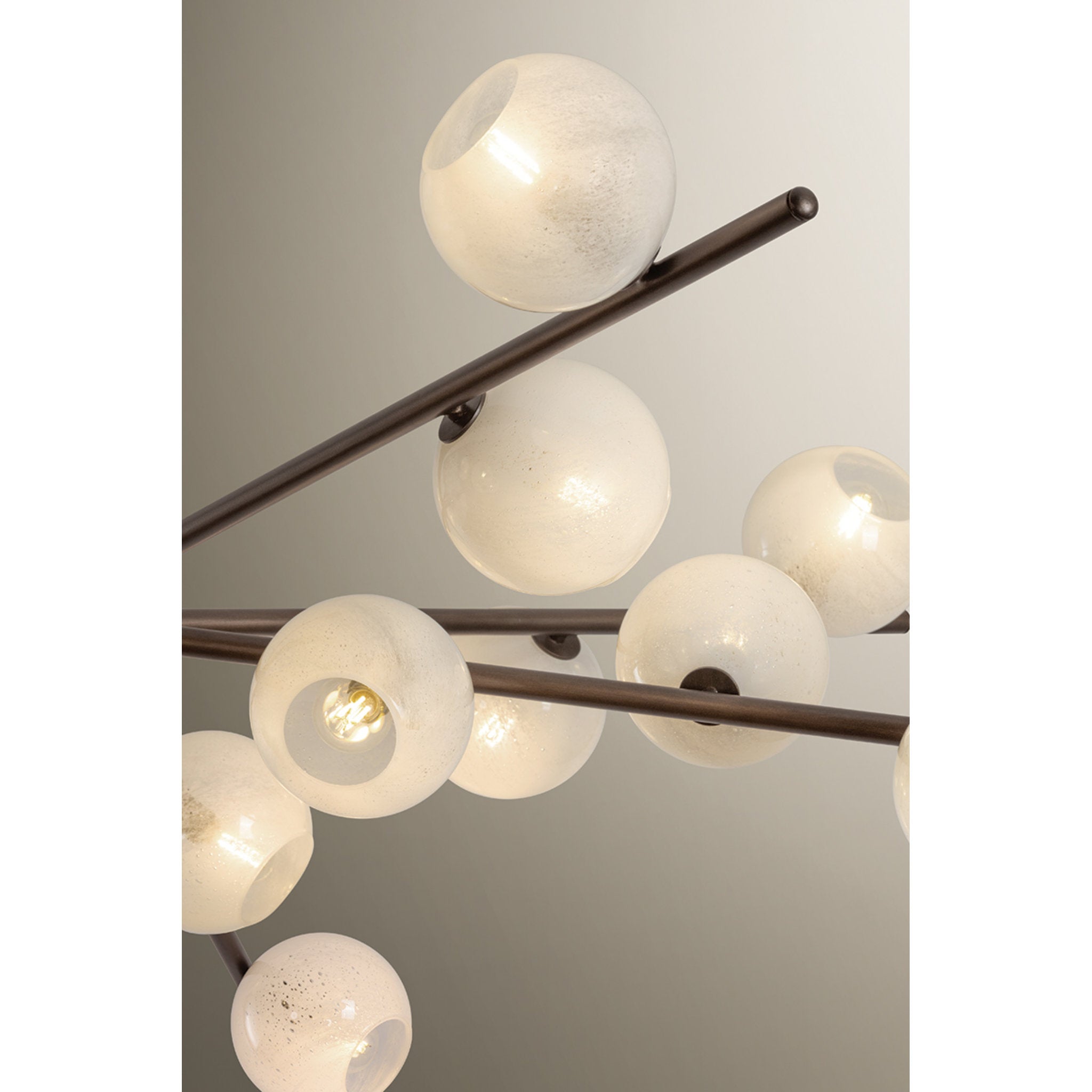 Sonny 20-Light Chandelier in Bronze Leaf 59.75W x 21.5H