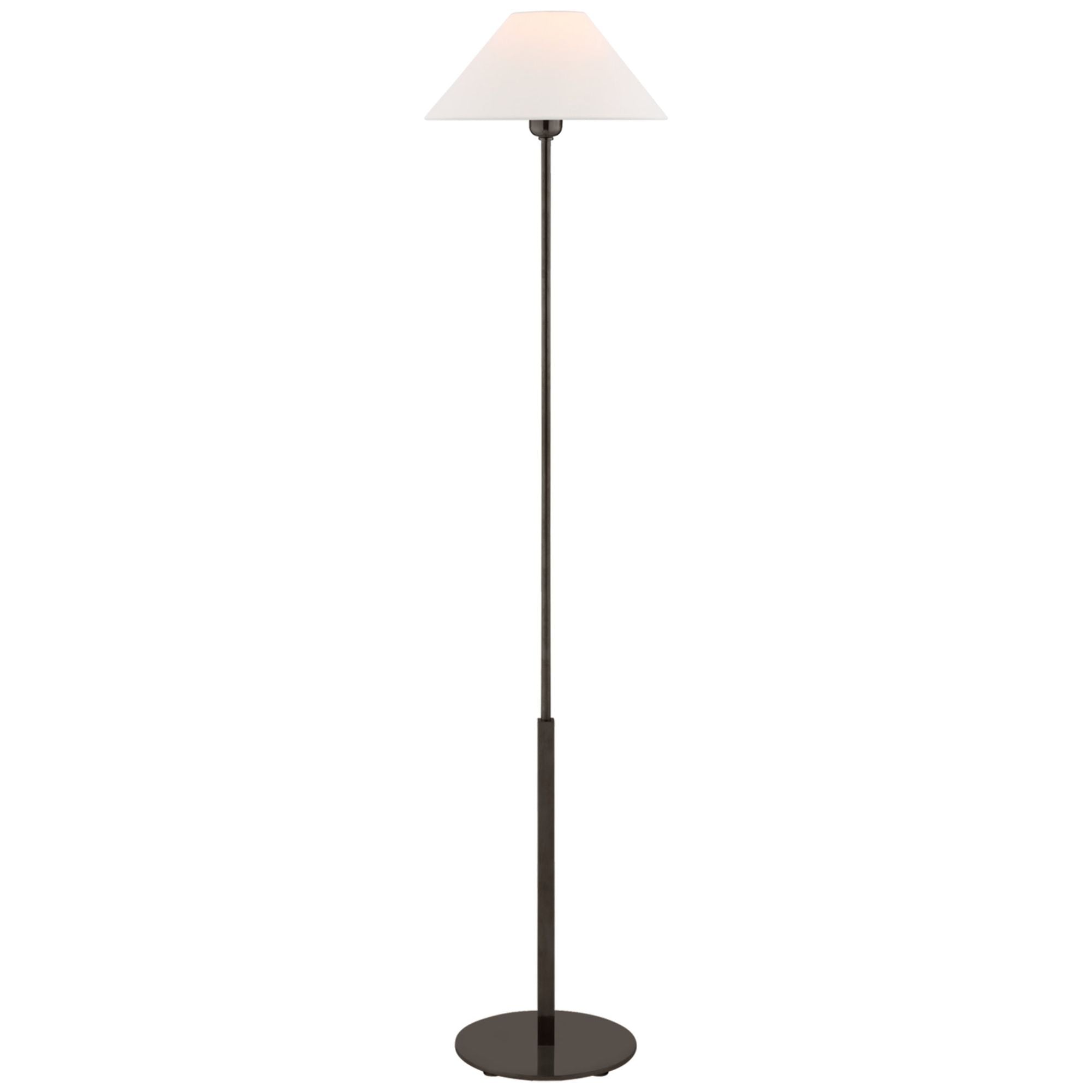 J. Randall Powers Hackney Cordless Floor Lamp in Bronze with Linen Shade W14" x H52.25"