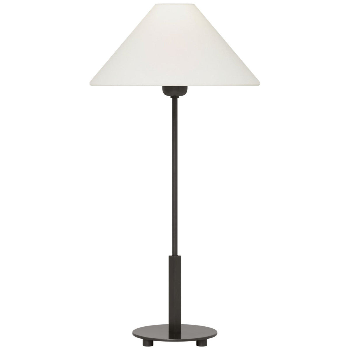 J. Randall Powers Hackney 24" Cordless Buffet Lamp in Bronze with Linen Shade W11.5" x H23.5"