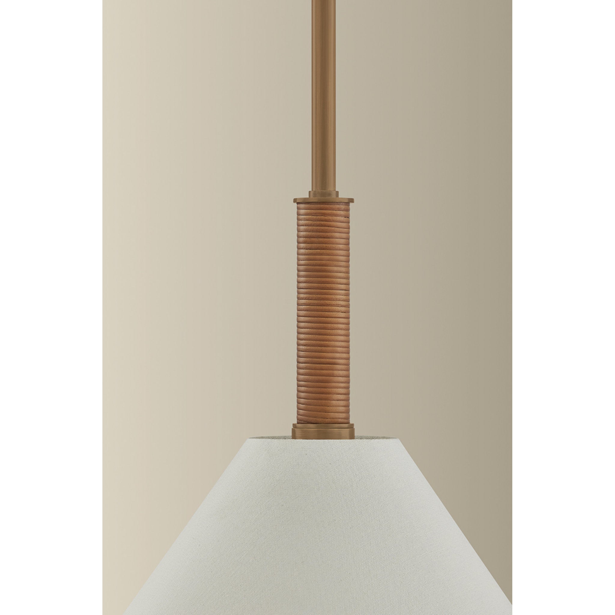 Stoney 1-Light Pendant in Patina Brass 24W x 21H