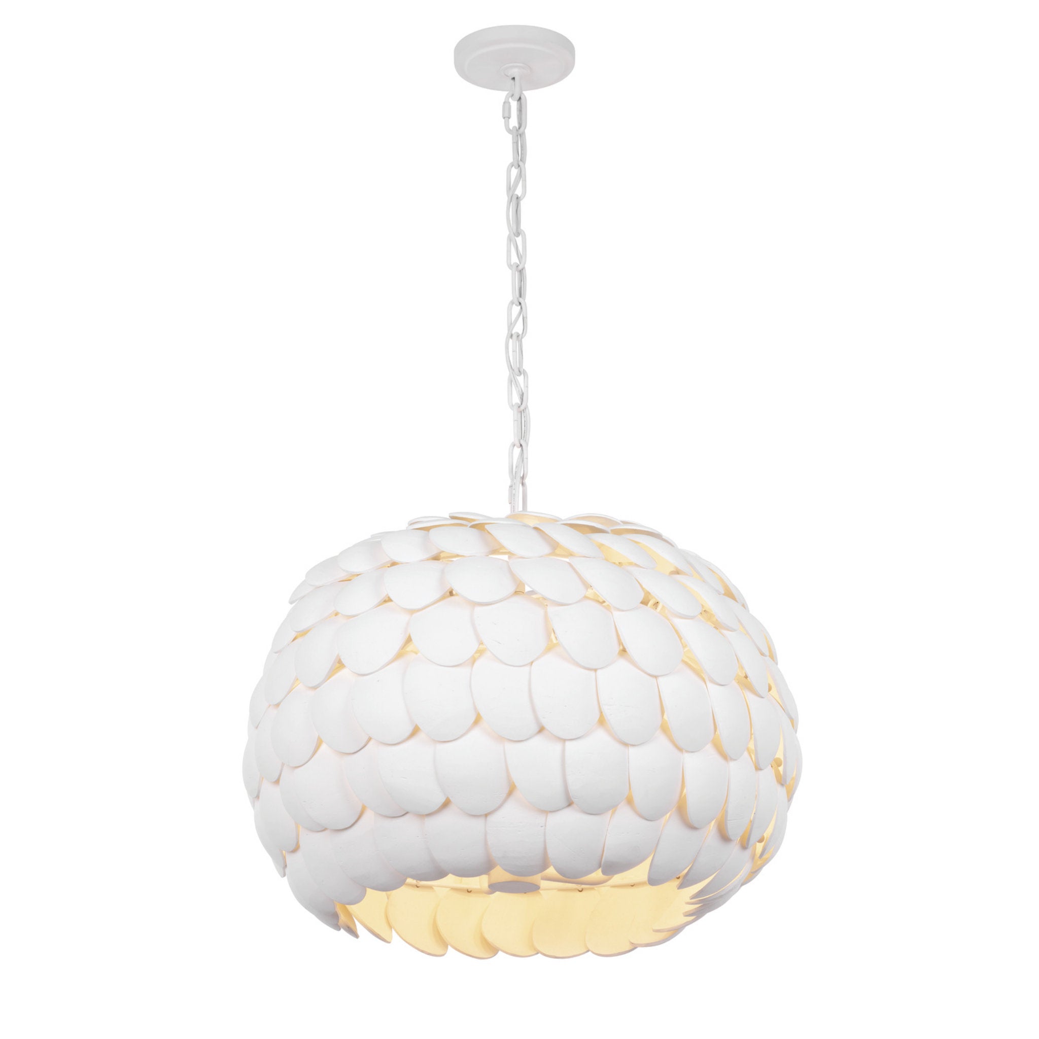 Talia 20.5'' Matte White Chandelier White 20.5"W x 16.25"H x 20.5"D