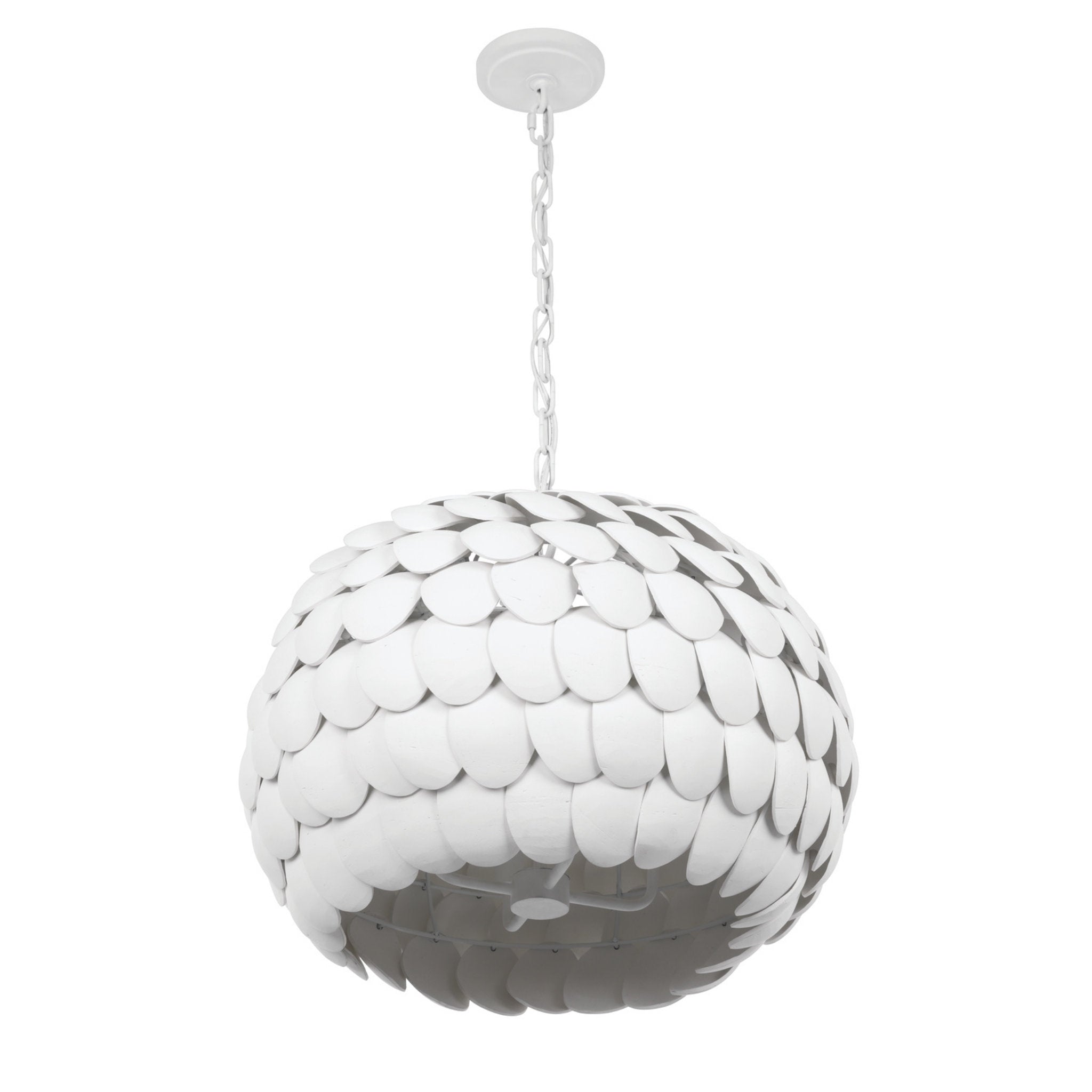 Talia 20.5'' Matte White Chandelier White 20.5"W x 16.25"H x 20.5"D