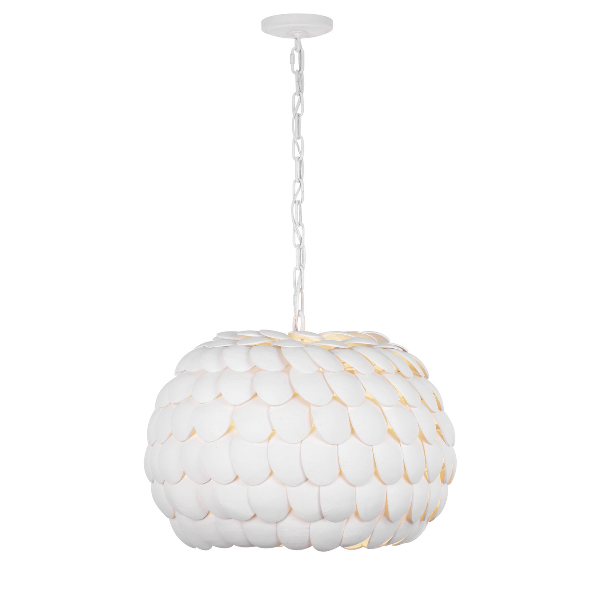 Talia 20.5'' Matte White Chandelier White 20.5"W x 16.25"H x 20.5"D