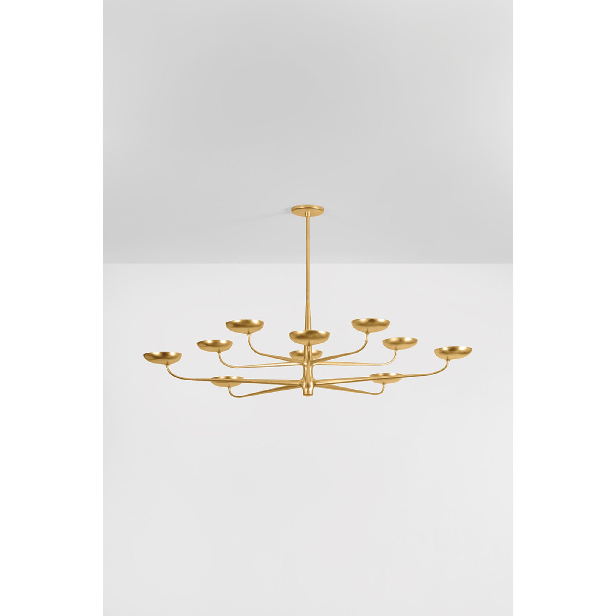 Taormina 10-Light Chandelier in Vintage Gold Leaf 63W x 17.25H