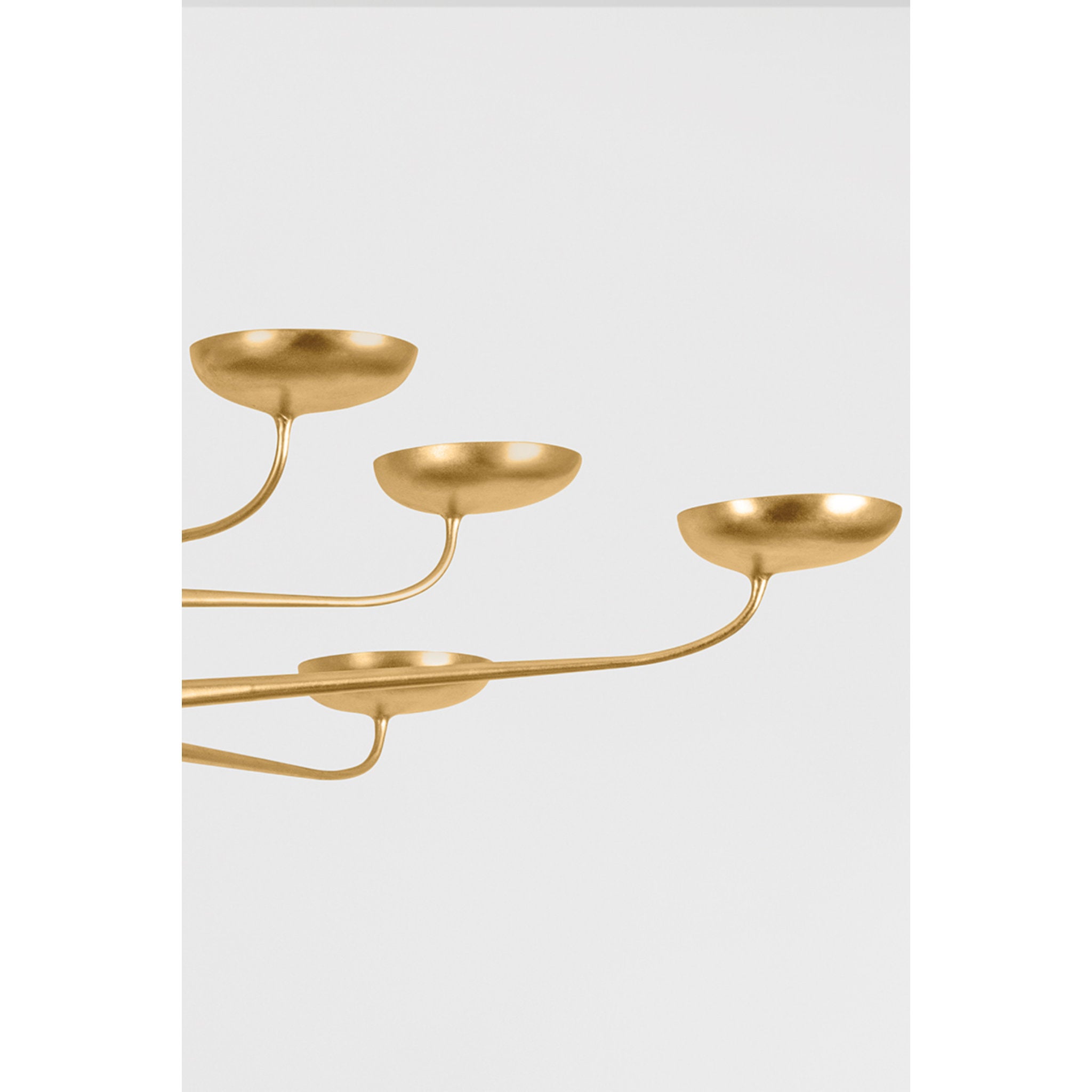 Taormina 10-Light Chandelier in Vintage Gold Leaf 63W x 17.25H