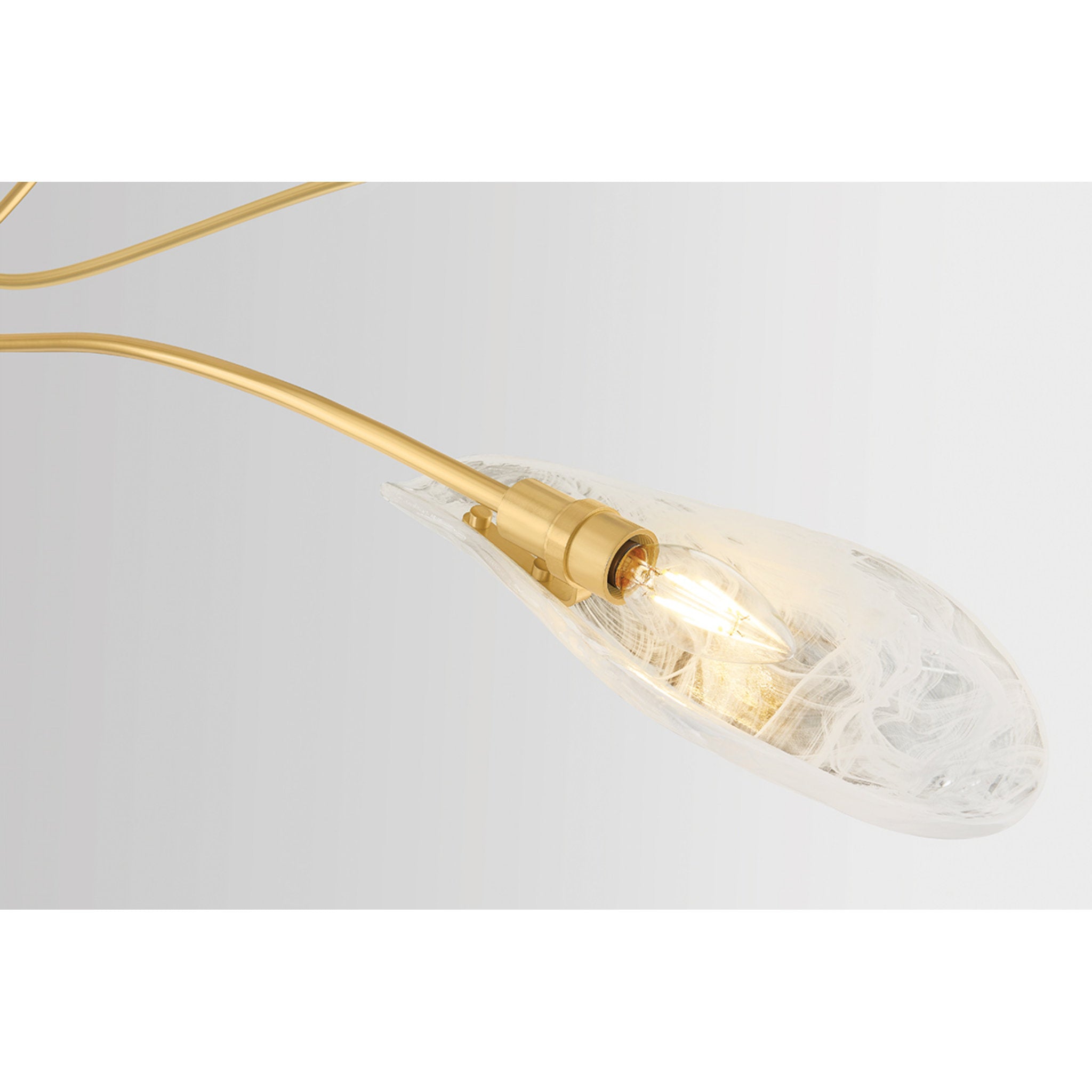 Tenafly 6-Light Chandelier in Aged Brass 72W x 12.25H