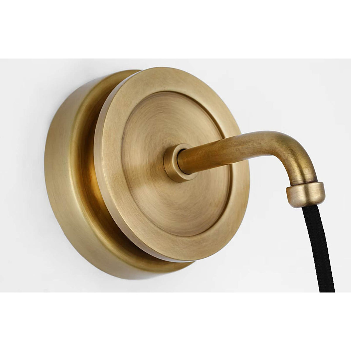 Thomas O'Brien Junio Wall Light in Bronze and Brass with Clear Glass W4.25" x H26" x E6.75"