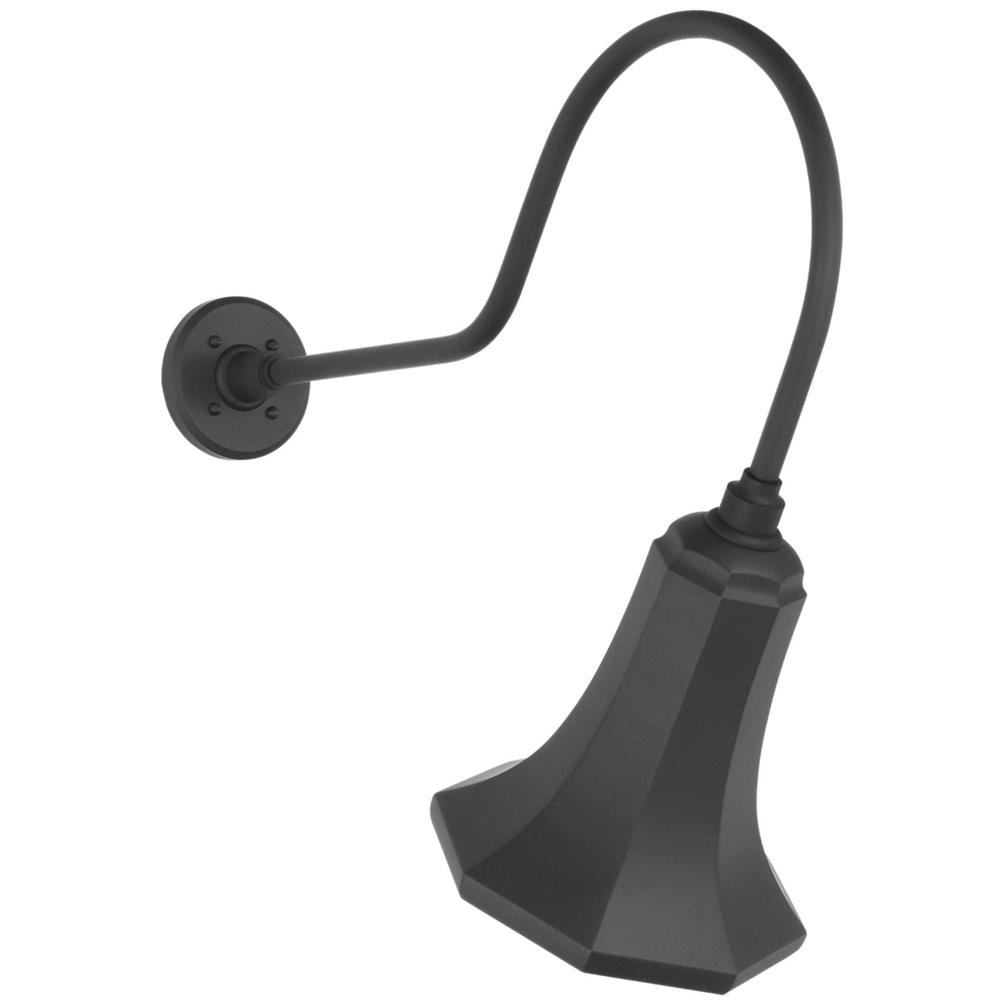 Thomas O'Brien Academy 26" Angled Flynn Barn Light in Matte Black with 9.25" Savannah Shade Outdoor Lighting W9.25" x H24.25"