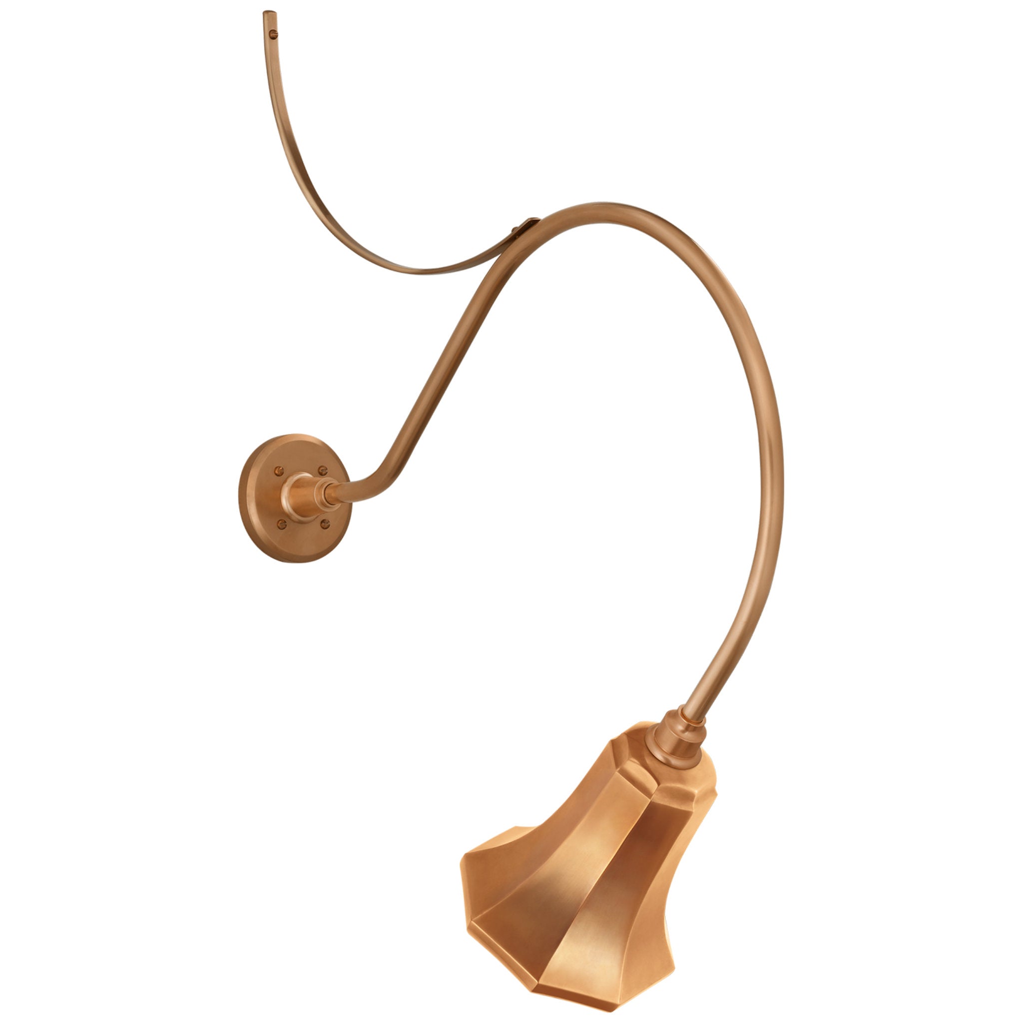 Thomas O'Brien Academy 26.5" Anchored Larrabee Barn Light in Soft Copper with 7.5" Savannah Shade Outdoor Lighting W7.5" x H35.75"