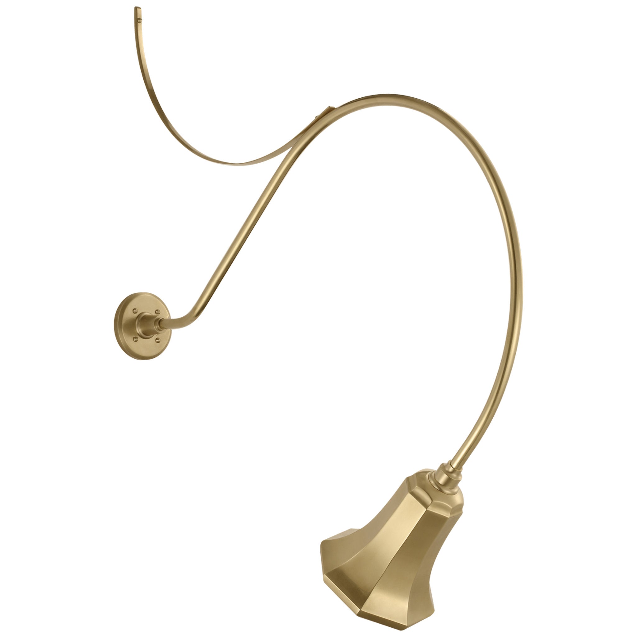 Thomas O'Brien Academy 36" Anchored Larrabee Barn Light in Hand-Rubbed Antique Brass with 7.5" Savannah Shade Outdoor Lighting W7.5" x H42.25"