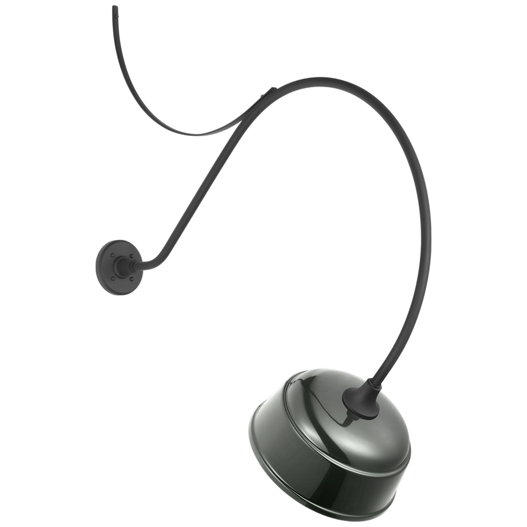 Thomas O'Brien Academy 36" Anchored Larrabee Barn Light in Matte Black with 12.5" Green Rockhouse Shade Outdoor Lighting W12.5" x H43"