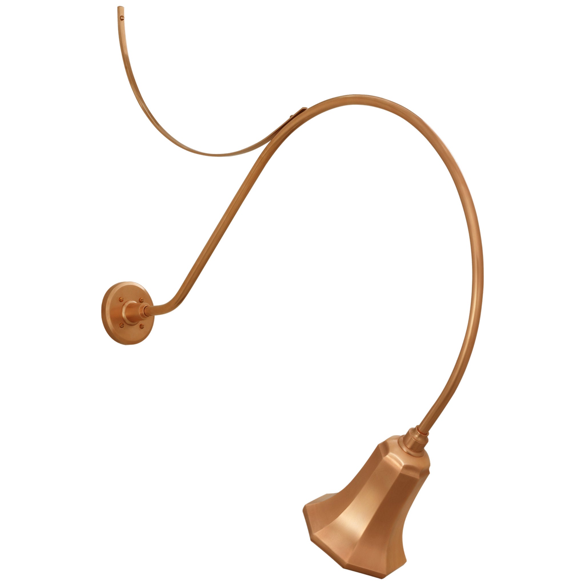 Thomas O'Brien Academy 36" Anchored Larrabee Barn Light in Soft Copper with 7.5" Savannah Shade Outdoor Lighting W7.5" x H42.25"