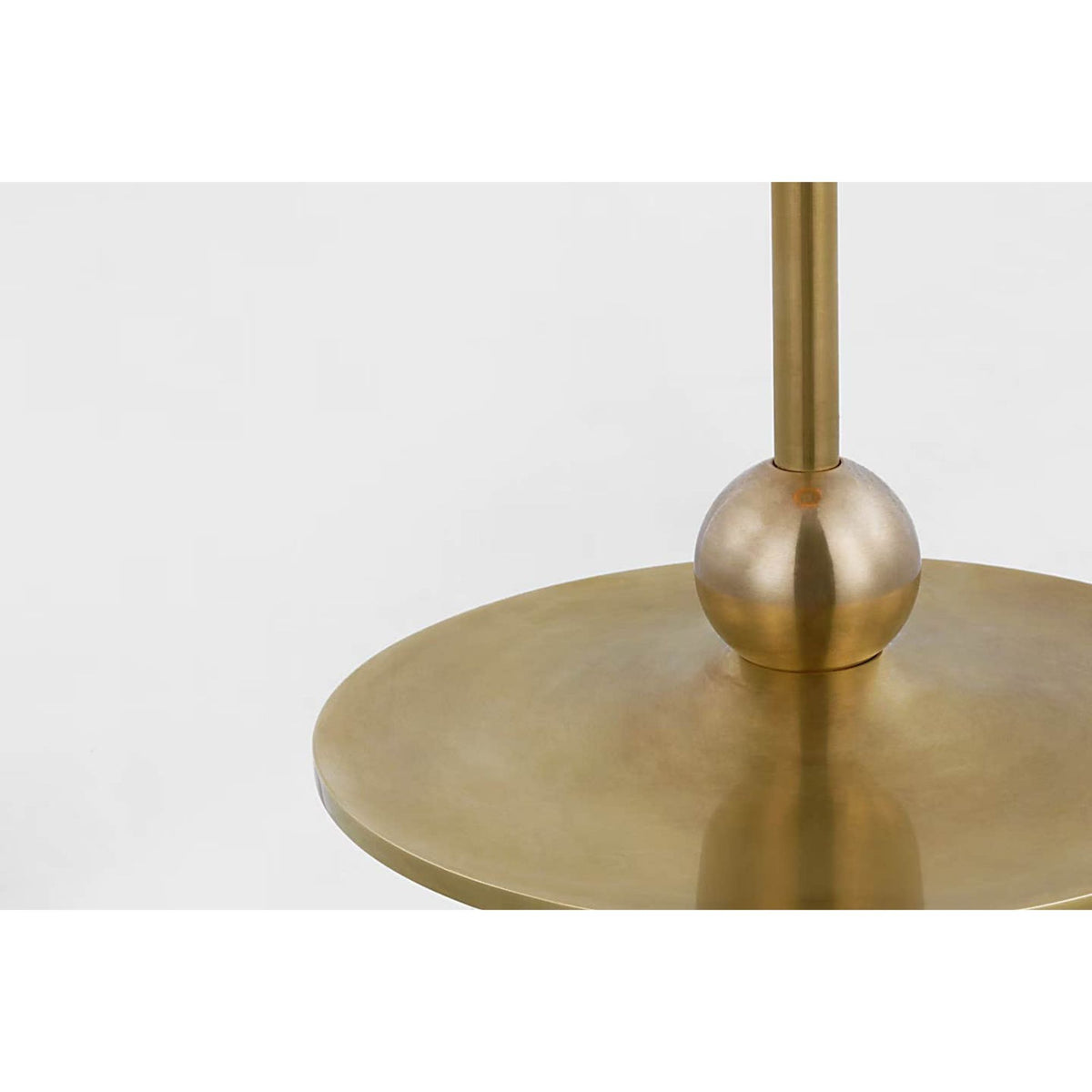 Thomas O'Brien Turlington Medium Table Lamp in Hand-Rubbed Antique Brass with Hand-Rubbed Antique Brass Shade W8.75" x H26.75"
