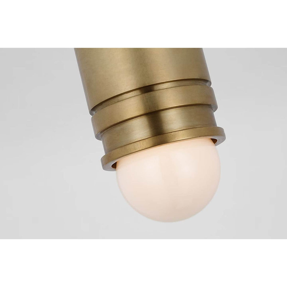 Thomas O'Brien Top Hat Mini Monopoint Flush Mount in Hand-Rubbed Antique Brass W2.75" x H5"