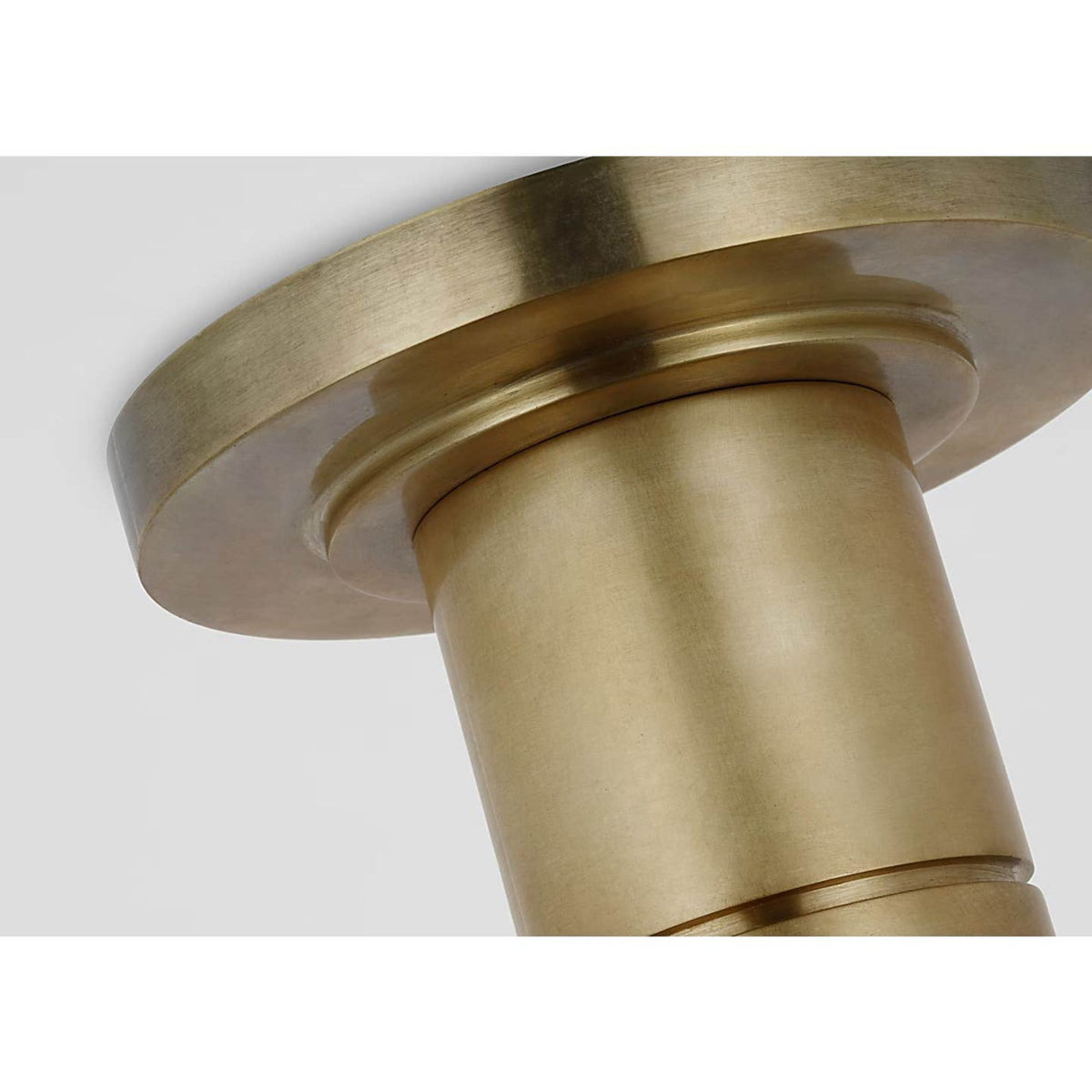 Thomas O'Brien Top Hat Mini Monopoint Flush Mount in Hand-Rubbed Antique Brass W2.75" x H5"