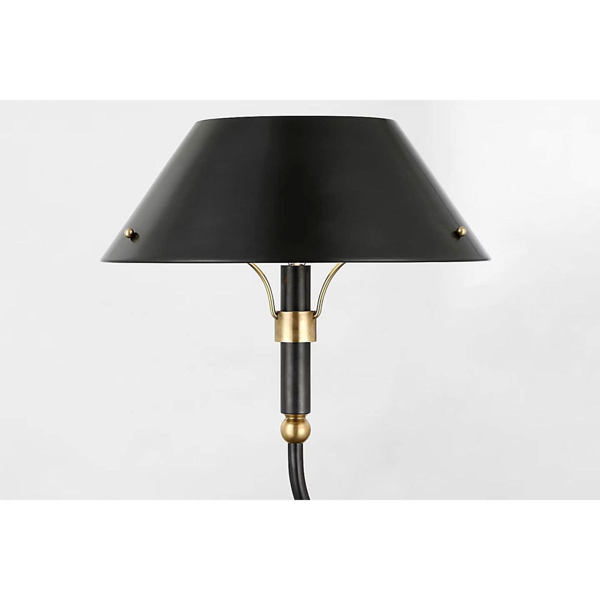 Thomas O'Brien Turlington XL Linear Chandelier in Bronze and Hand-Rubbed Antique Brass with Bronze Shade W12.5" x 68"