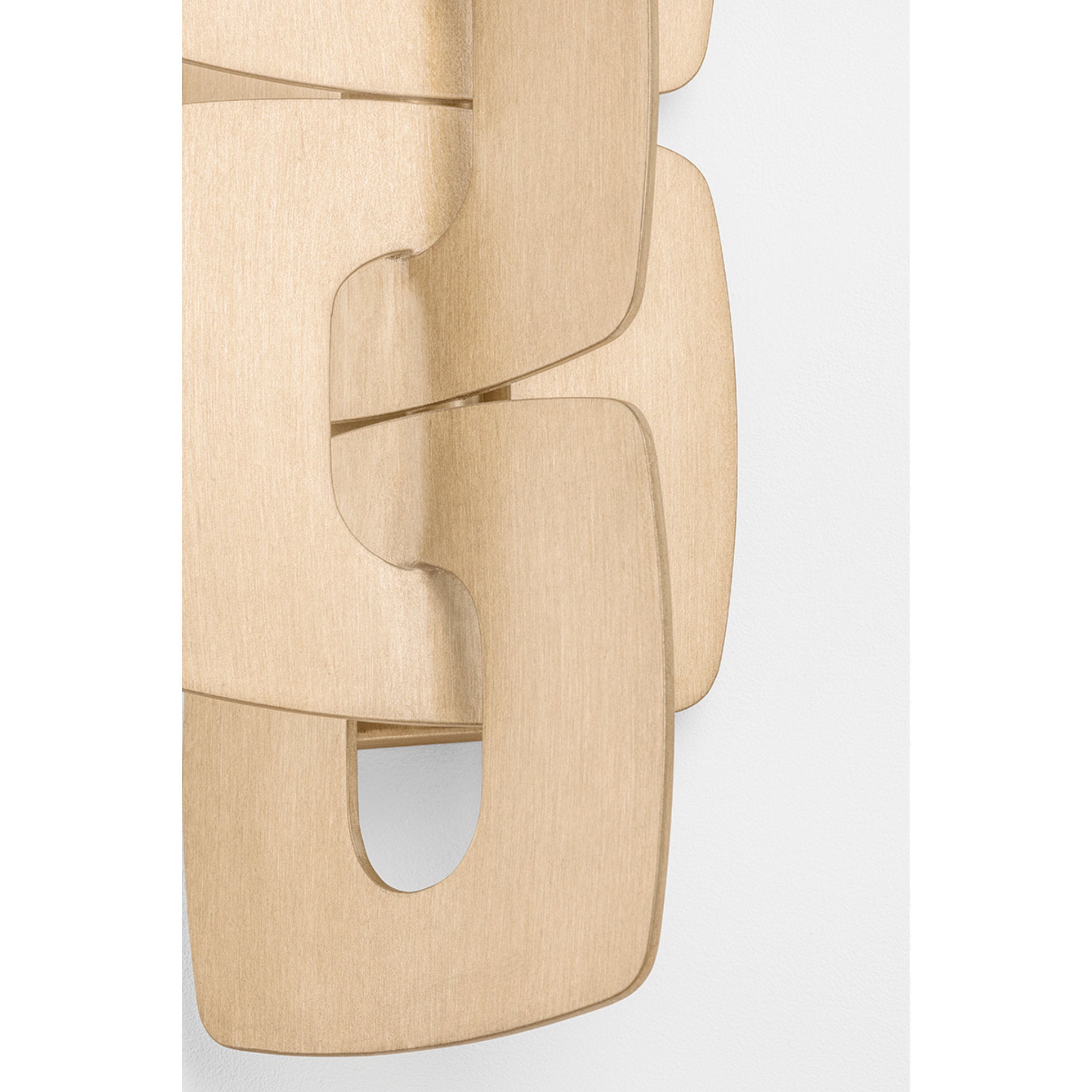 Trentino 2-Light Wall Sconce in Stria Gold Leaf 7.25W x 20H