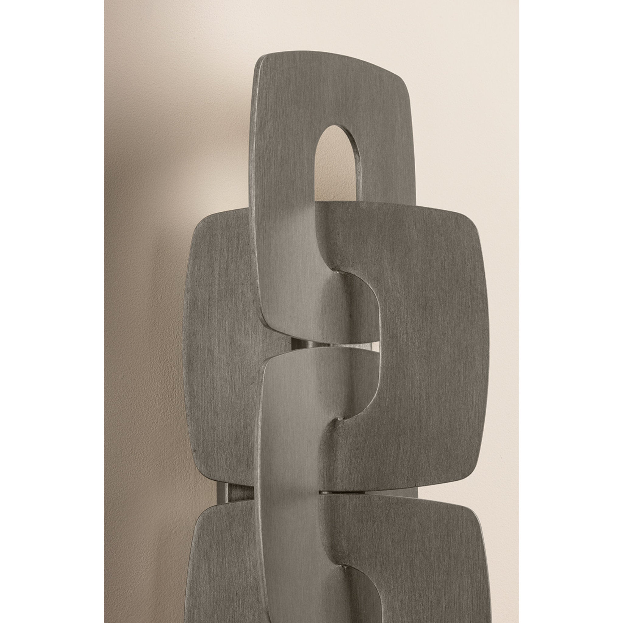 Trentino 2-Light Wall Sconce in Stria Silver Leaf 7.25W x 20H