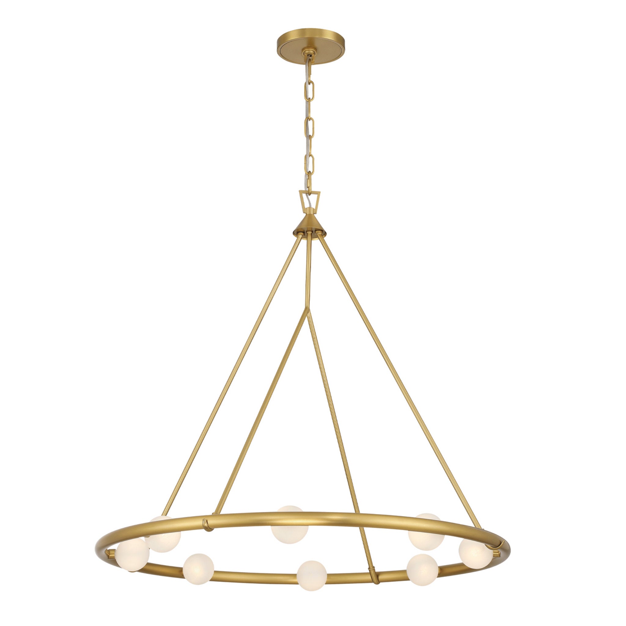 Terrell 29.5'' LED Luxe Gold Chandelier Gold 29.5"W x 29"H x 29.5"D