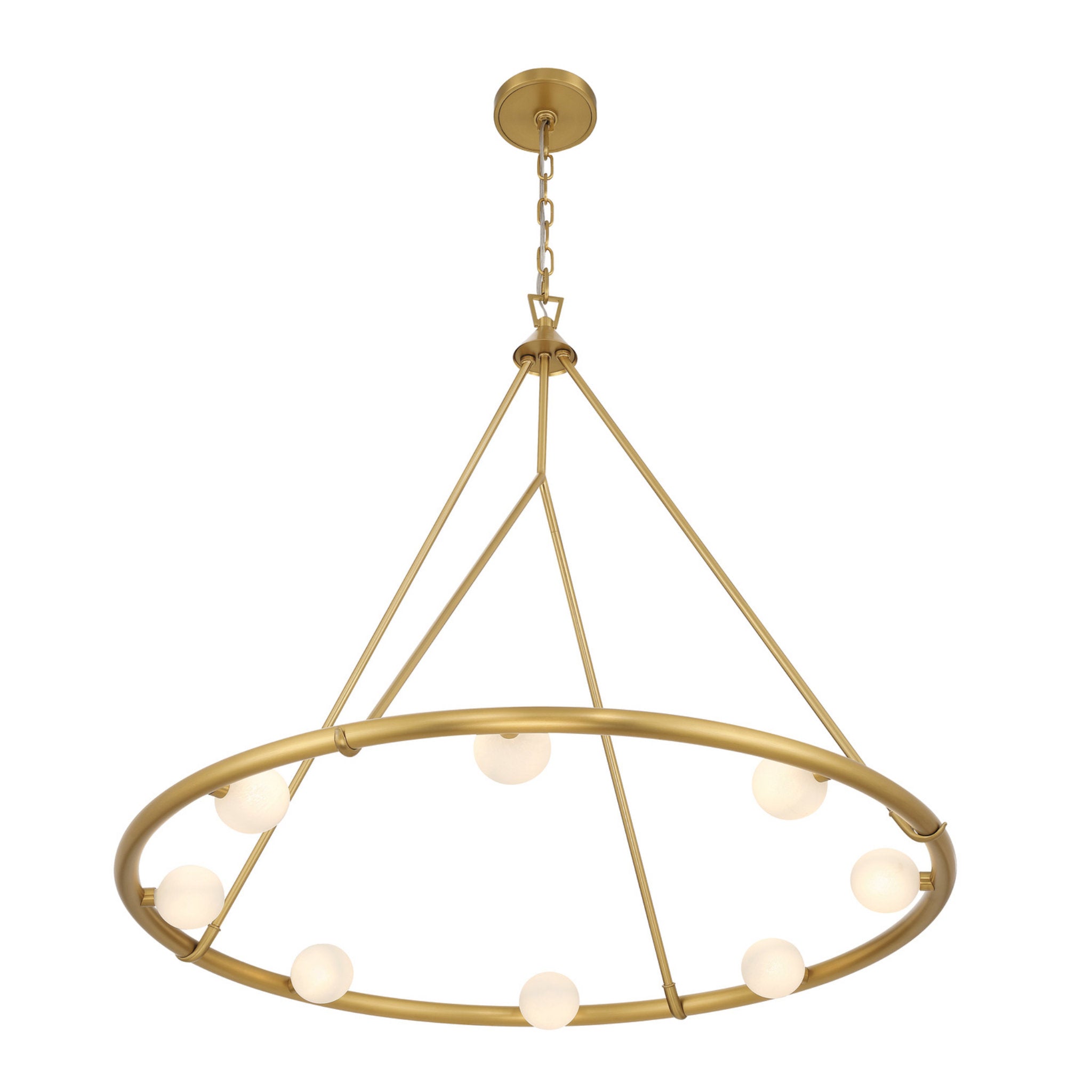 Terrell 29.5'' LED Luxe Gold Chandelier Gold 29.5"W x 29"H x 29.5"D