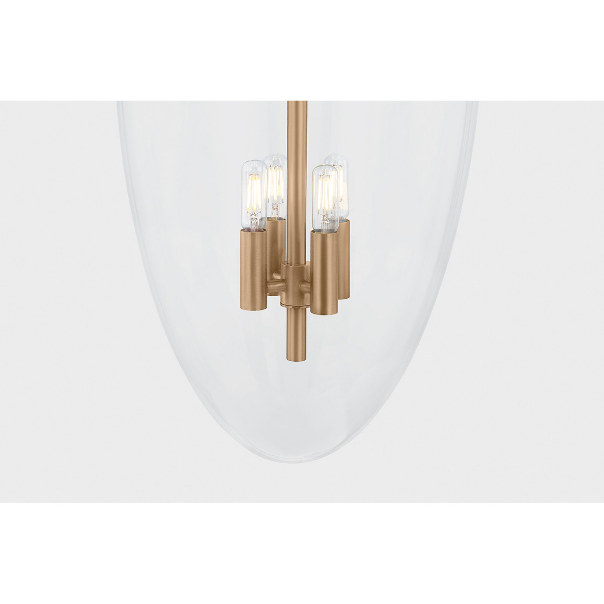 Tully 4-Light Lantern in Patina Brass 17.75W x 26H