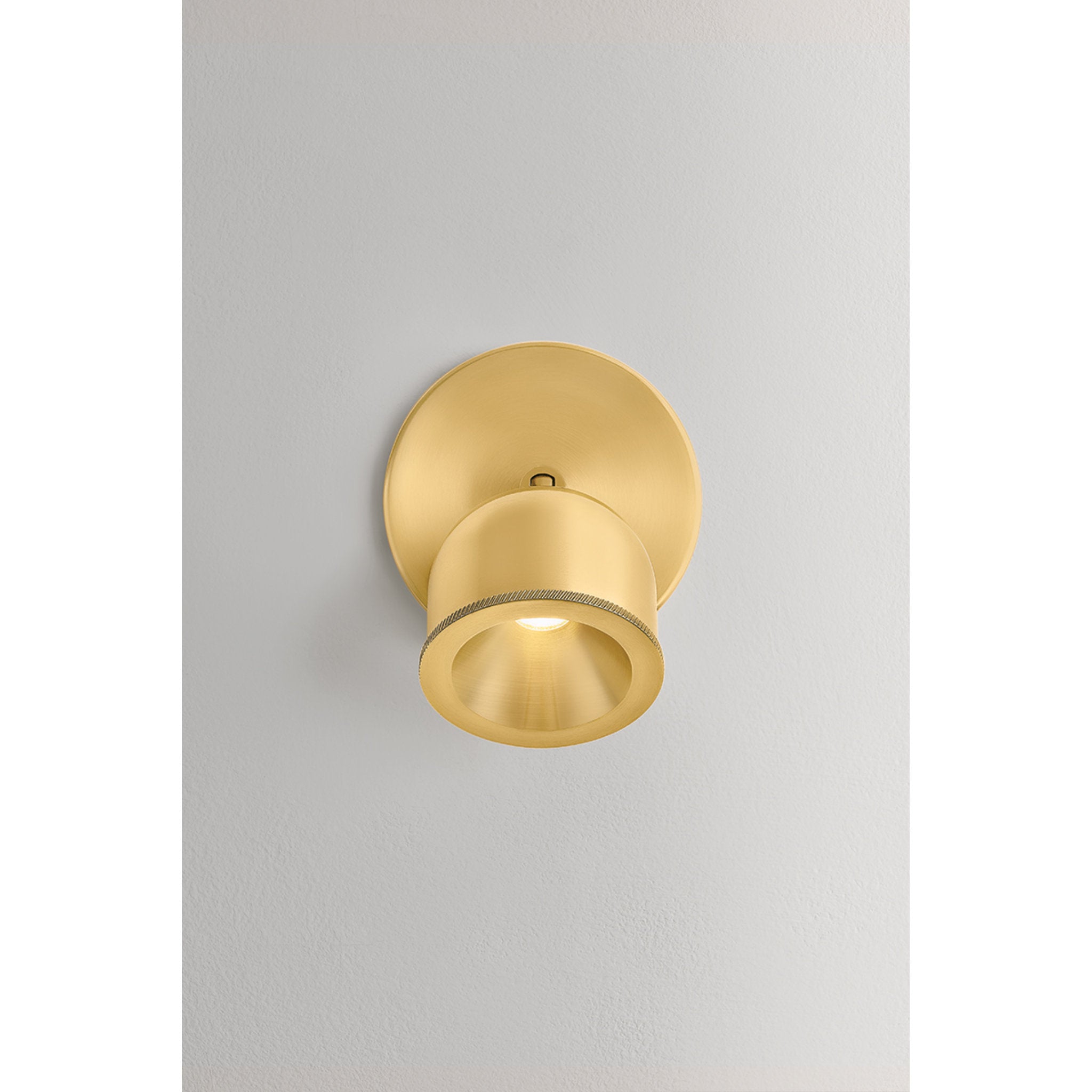 Tuthill 1-Light Flush Mount in Aged Brass 4.25W x 4.25H (3041-AGB)