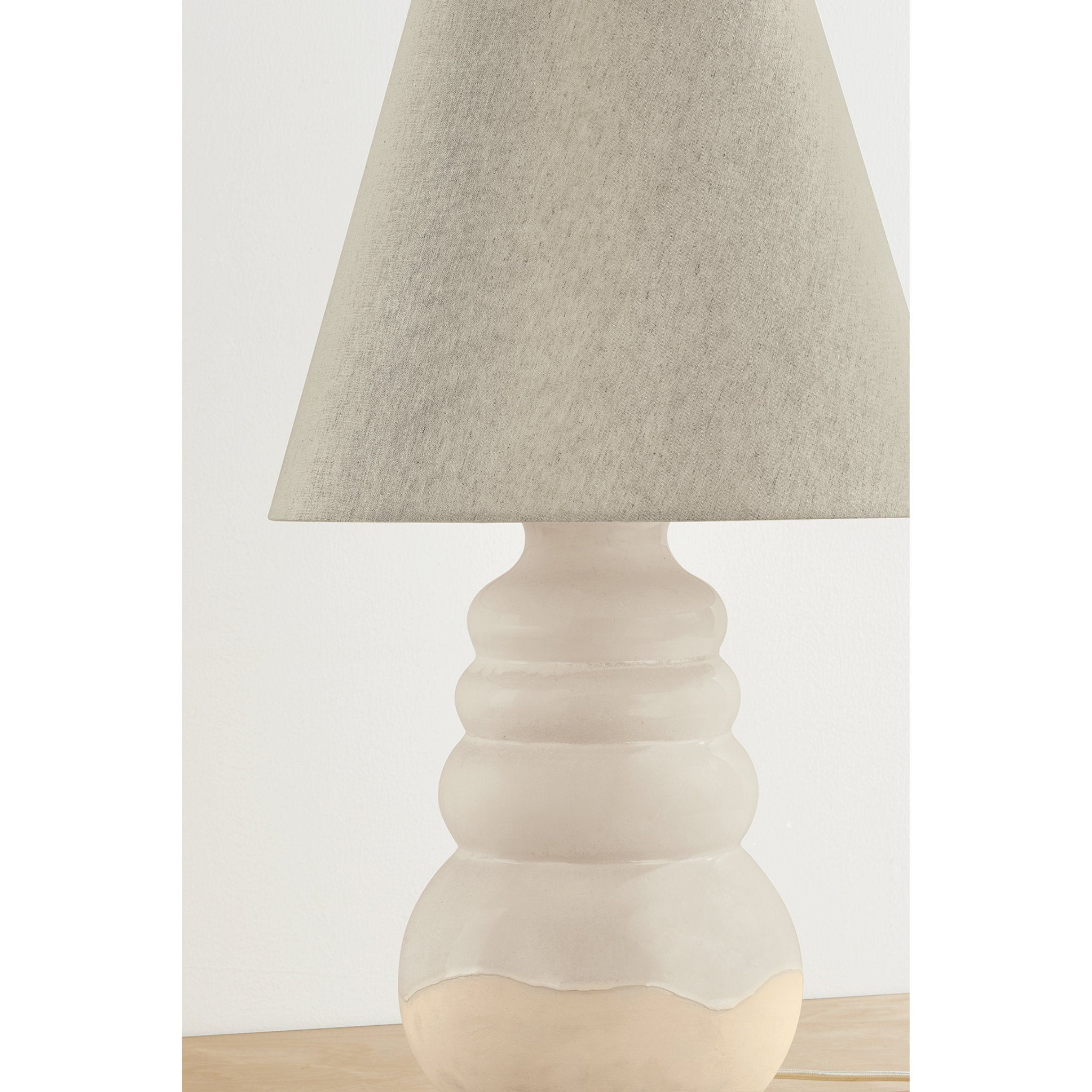 Tybee 1-Light Table Lamp in Aged Brass by Cortney Bishop 15.75W x 30H