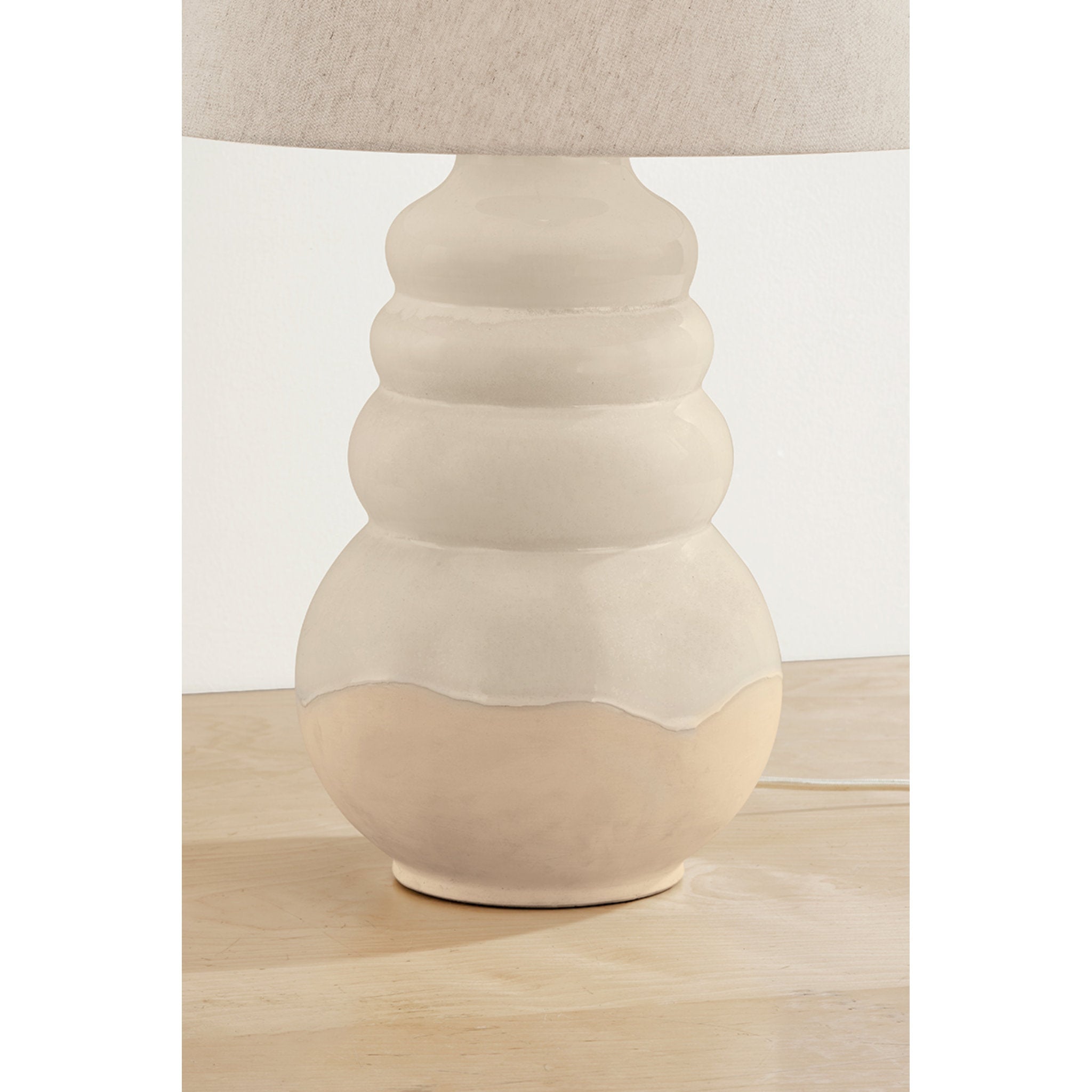 Tybee 1-Light Table Lamp in Aged Brass by Cortney Bishop 15.75W x 30H