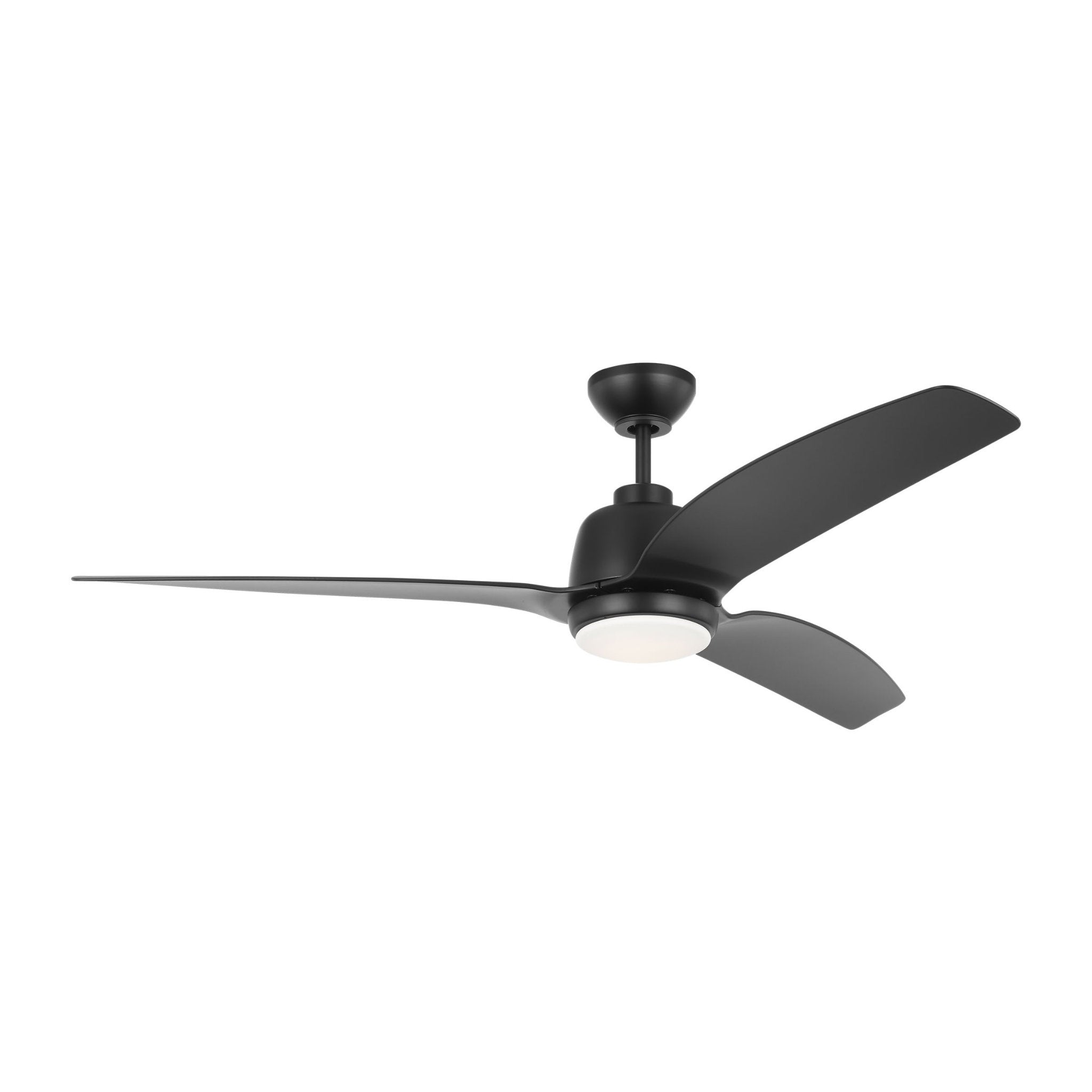 Avila Coastal 60 LED - Midnight Black in Midnight Black w/ Midnight Black ABS Blade D:60'' H:15 13/32''