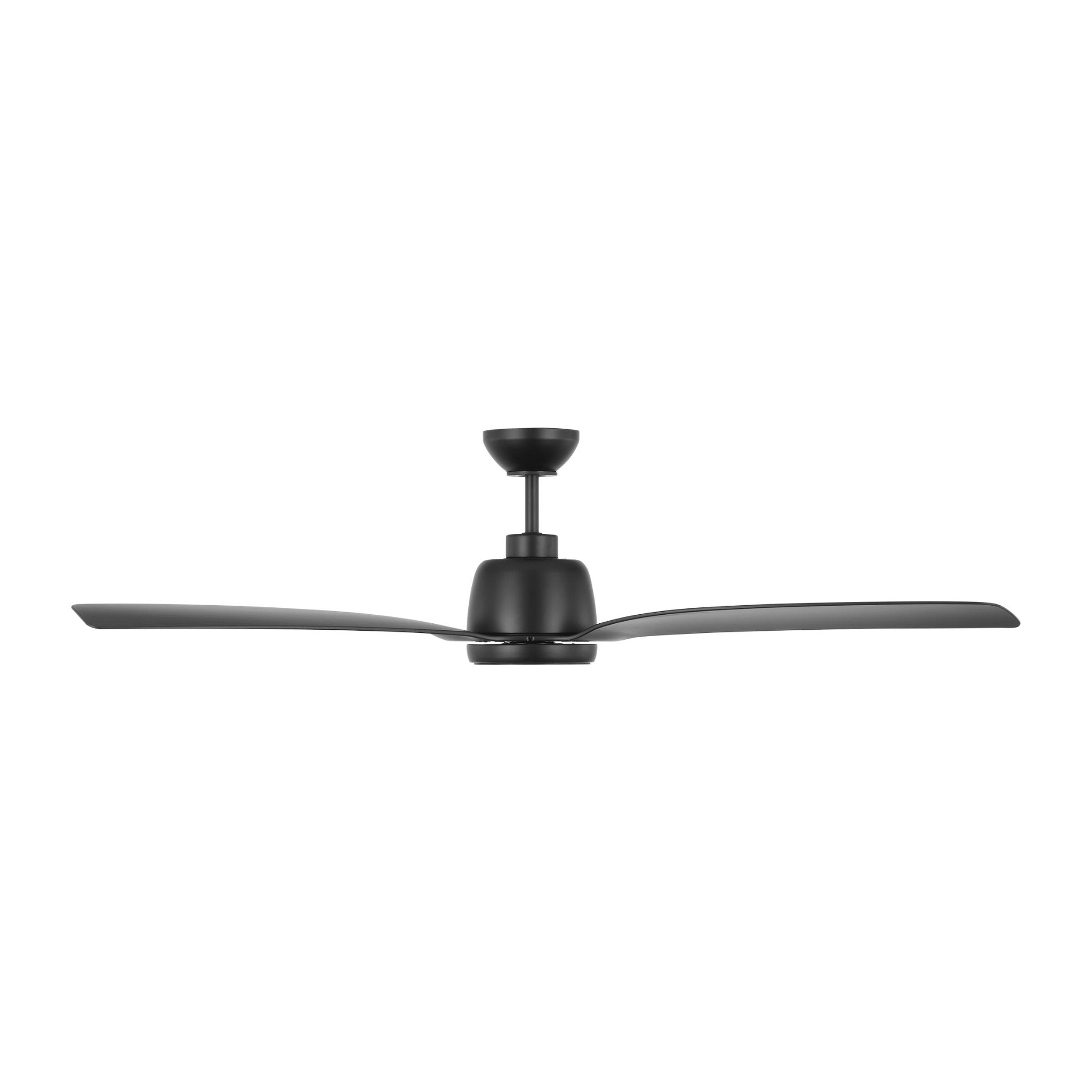 Avila Coastal 60 LED - Midnight Black in Midnight Black w/ Midnight Black ABS Blade D:60'' H:15 13/32''