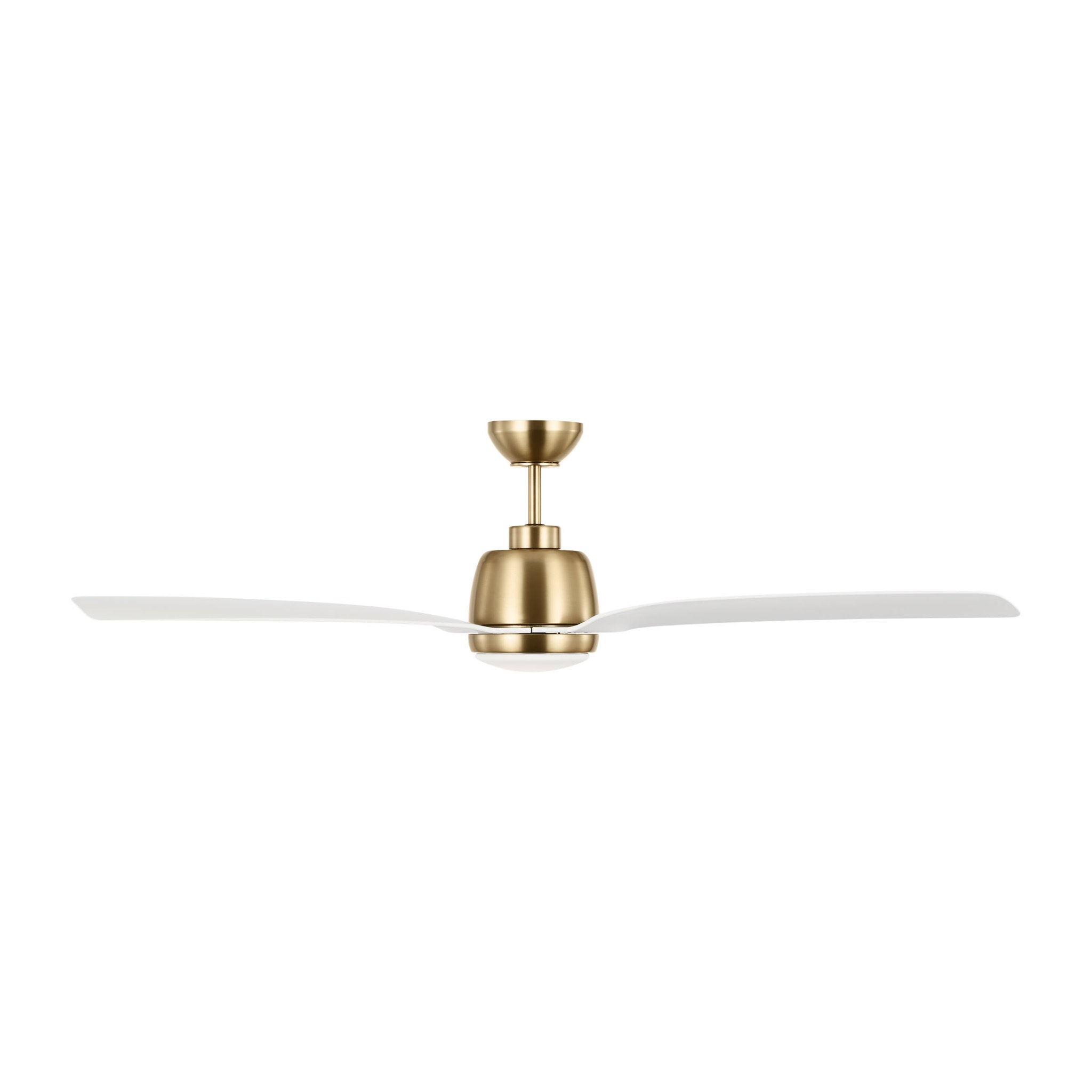 Avila 60 LED - Satin Brass in Satin Brass w/ Matte White ABS Blade D:60'' H:15 13/32''