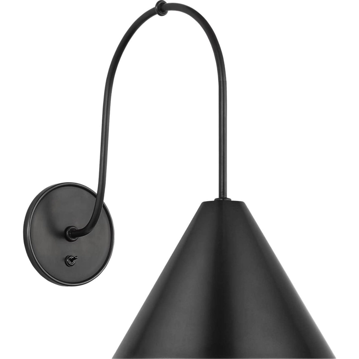 Amber Lewis Malia 14" Arched Wall Light in Bronze with Bronze Shade W8" x H13.75" x E14"