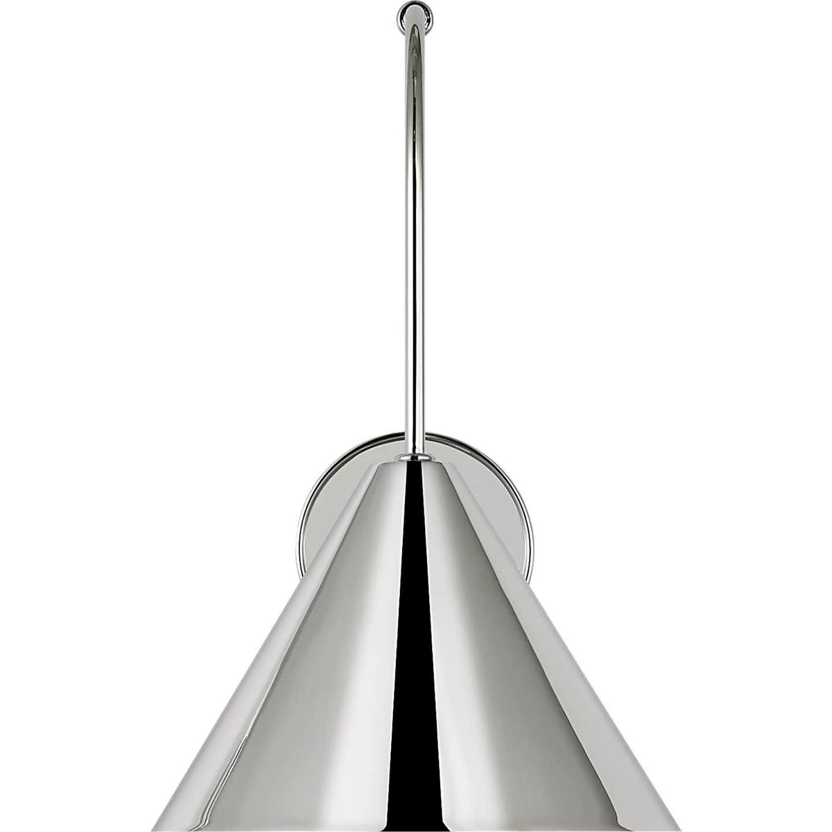 Amber Lewis Malia 14" Arched Wall Light in Polished Nickel with Polished Nickel Shade W8" x H13.75" x E14"