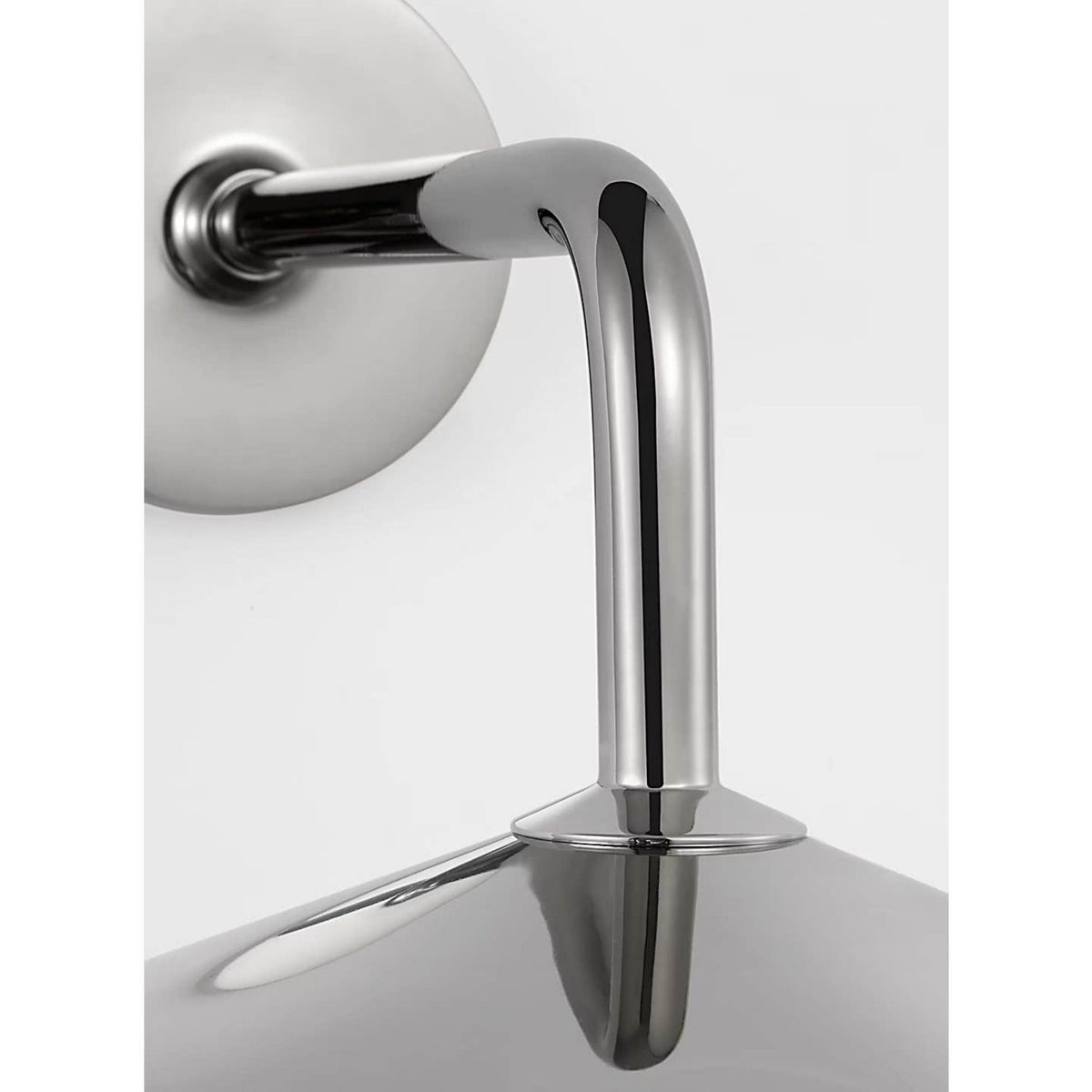 Amber Lewis Ponce 9" Sconce in Polished Nickel with Polished Nickel Shade W13" x H8.5" x E17"