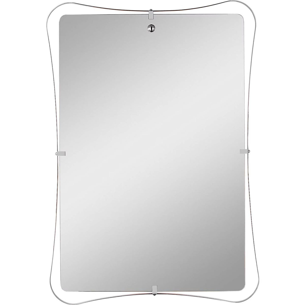 Amber Lewis Barnes 27" Backlit Mirror in Polished Nickel W27.25" x H39.25" x E1.5"