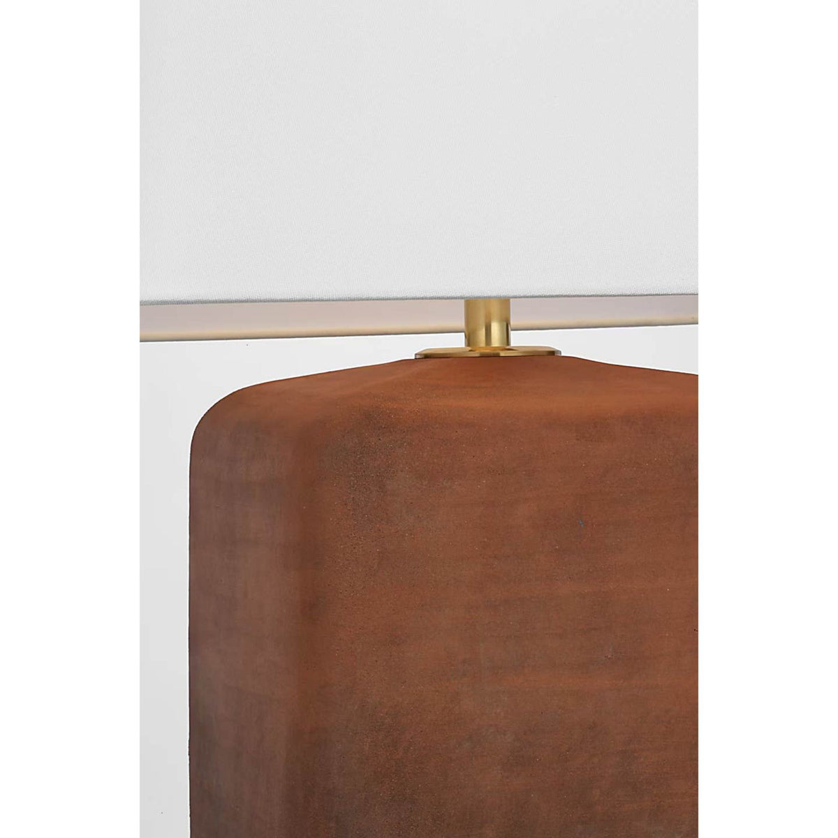 Amber Lewis Ruby 23" Table Lamp in Natural Terracotta with Linen Shade W16" x H22.75"