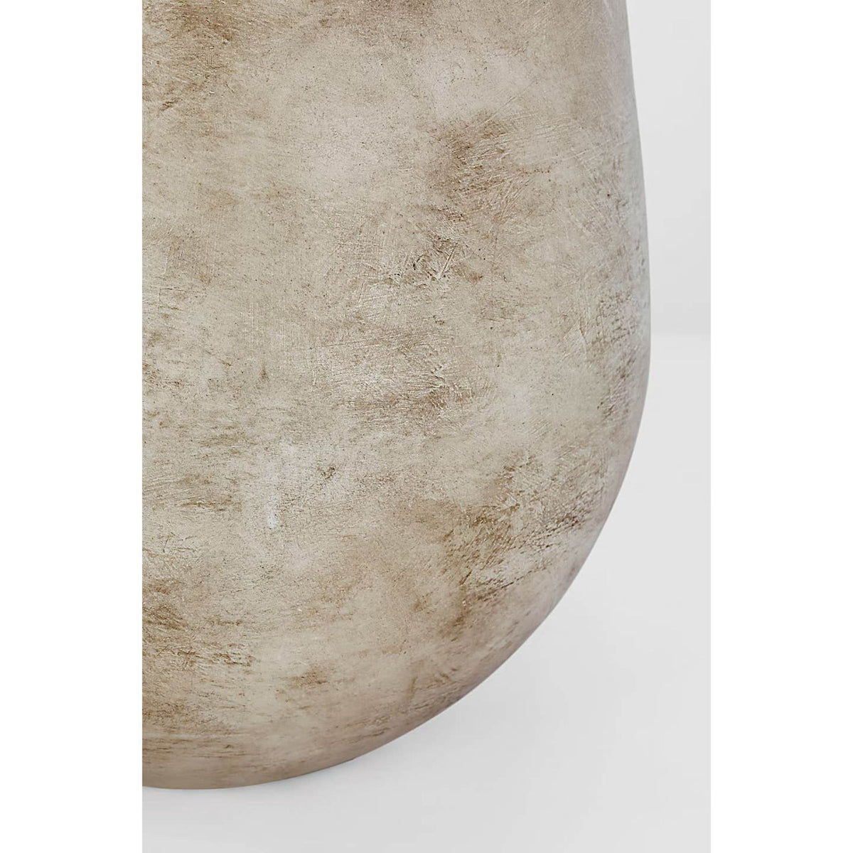 Amber Lewis Lillis Large Table Lamp in Waxed Bisque Ceramic with Linen Shade W24" x H27.25"