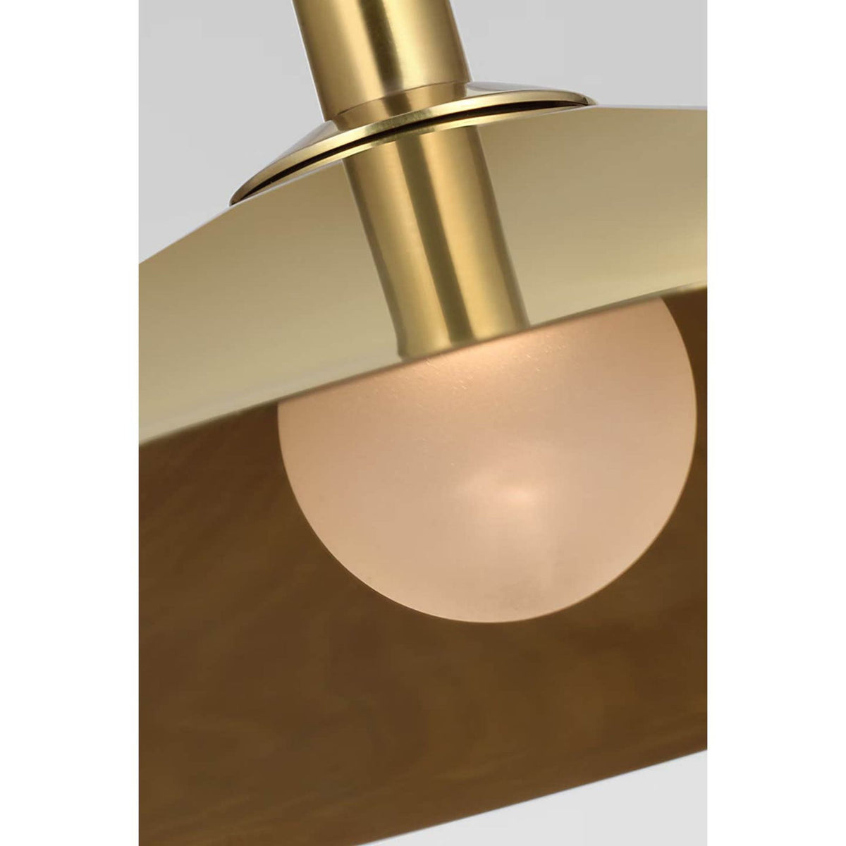 Amber Lewis Ponce 62" Linear Pendant in Hand-Rubbed Antique Brass with Hand-Rubbed Antique Brass Shades W13" x 62"