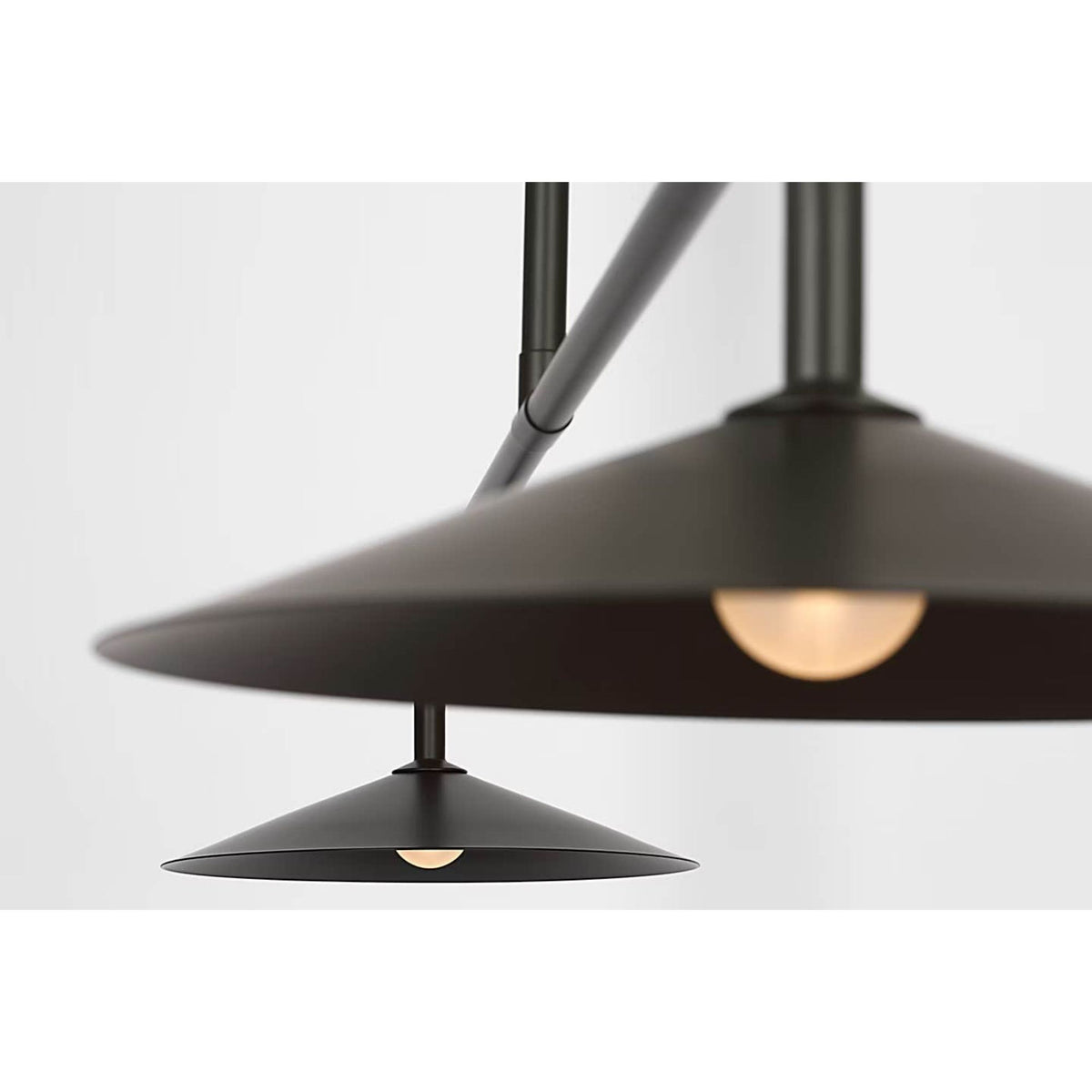Amber Lewis Ponce 62" Linear Pendant in Modern Iron with Modern Iron Shades W13" x 62"