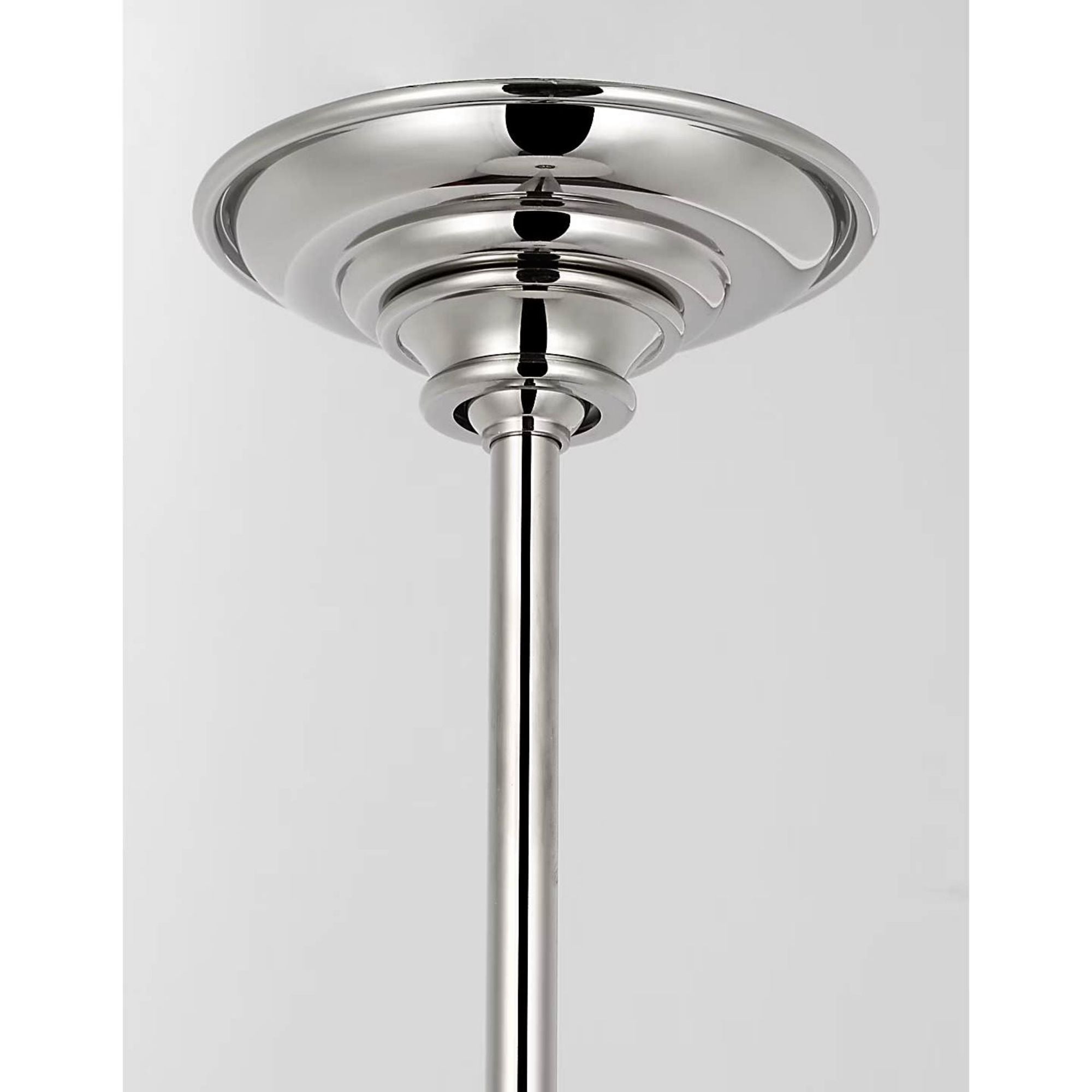 Amber Lewis Soren 20" Pendant in Polished Nickel with Silk Pleated Shade W20"