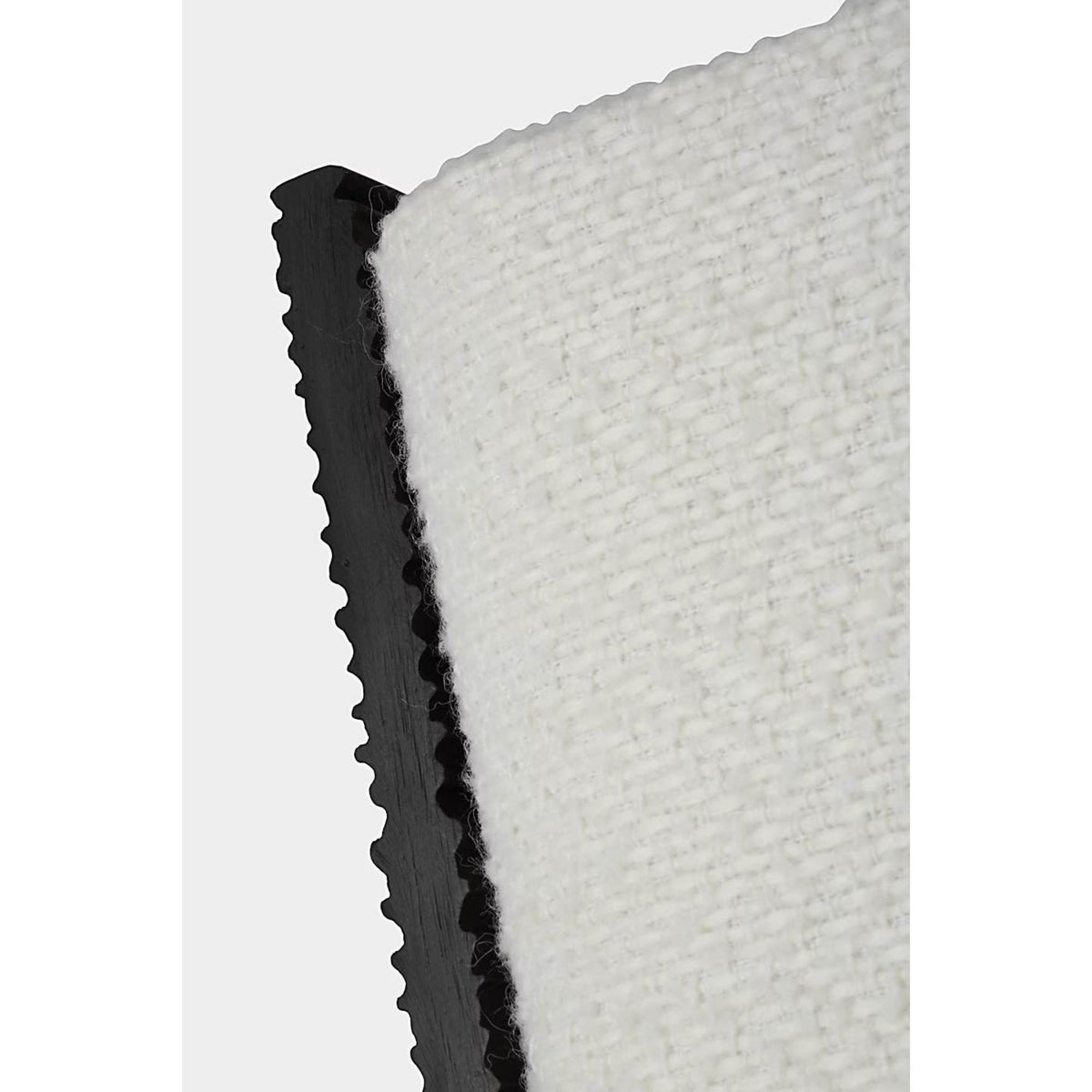 Anne-Marie Barton Fumar 55" Statement Floor Lamp in Ridged Carbon with Bouclé Shade W8" x H54.75" x E15.5"