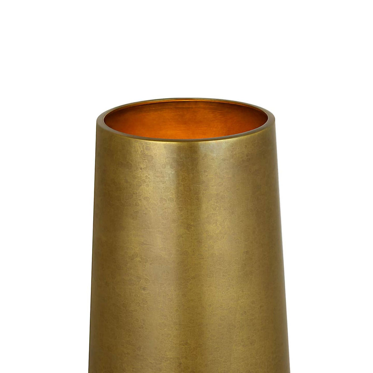 Anne-Marie Barton Runia 49" Sculpted Side Table Floor Lamp in Eclipse with Mottled Brass W19.25" x H49.25" x E24.25"