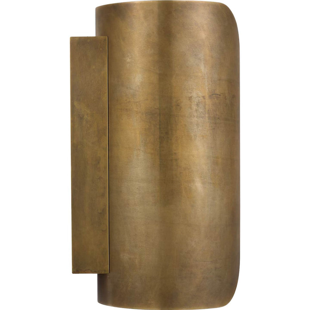 Anne-Marie Barton Armise 14" Sconce in Mottled Brass with Alabaster W7" x H14" x E7.75"
