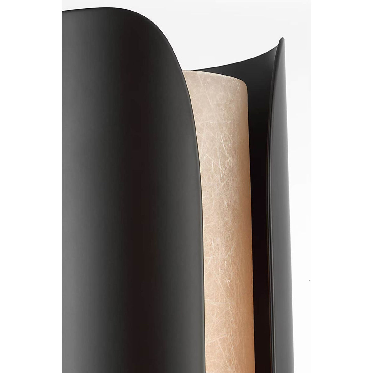 Anne-Marie Barton Armise 18" Sconce in Matte Carbon with Nova Frost W5.25" x H18" x E6.25"