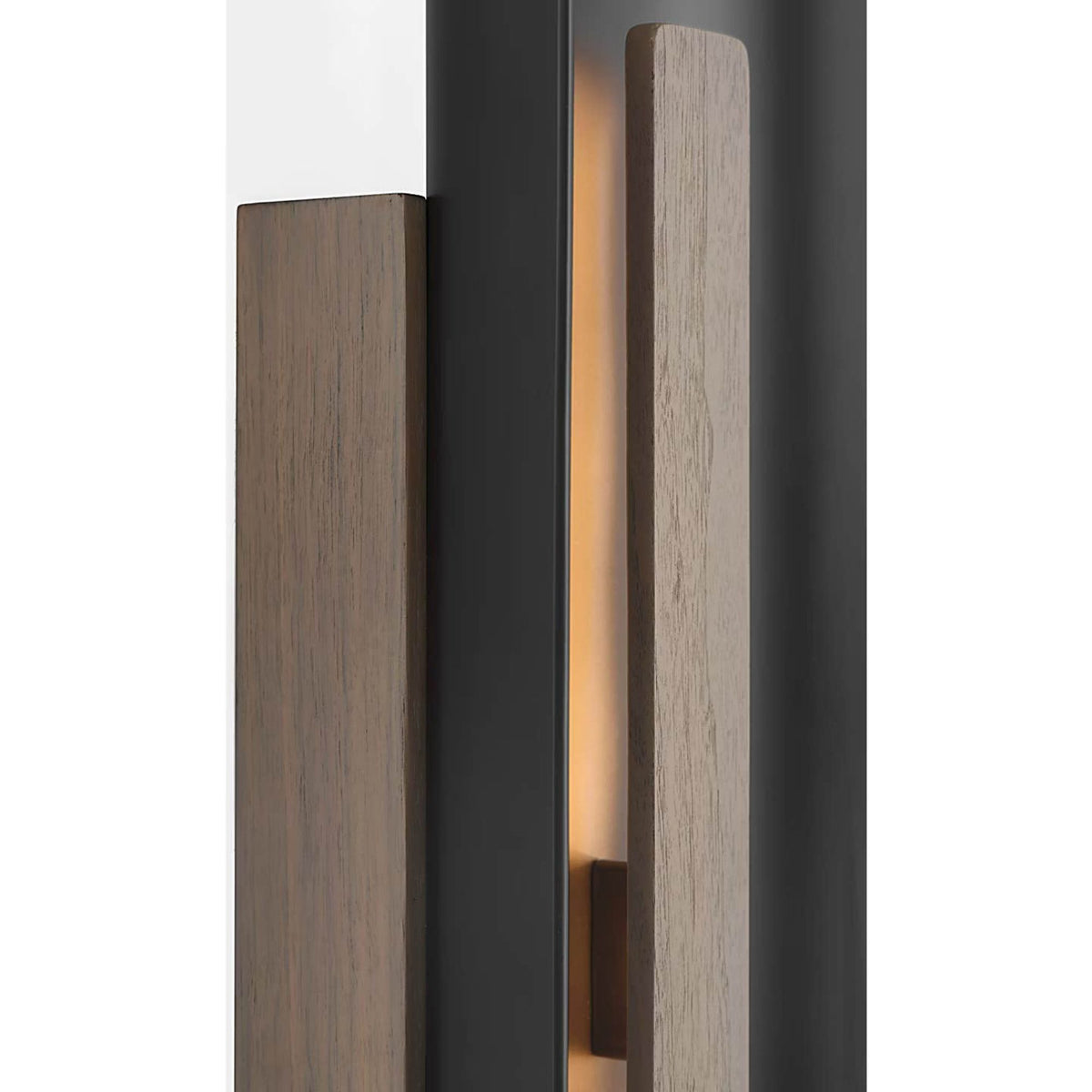 Anne-Marie Barton Remi 18" Sconce in Matte Carbon and Warm Walnut W6.5" x H18" x E4.25"