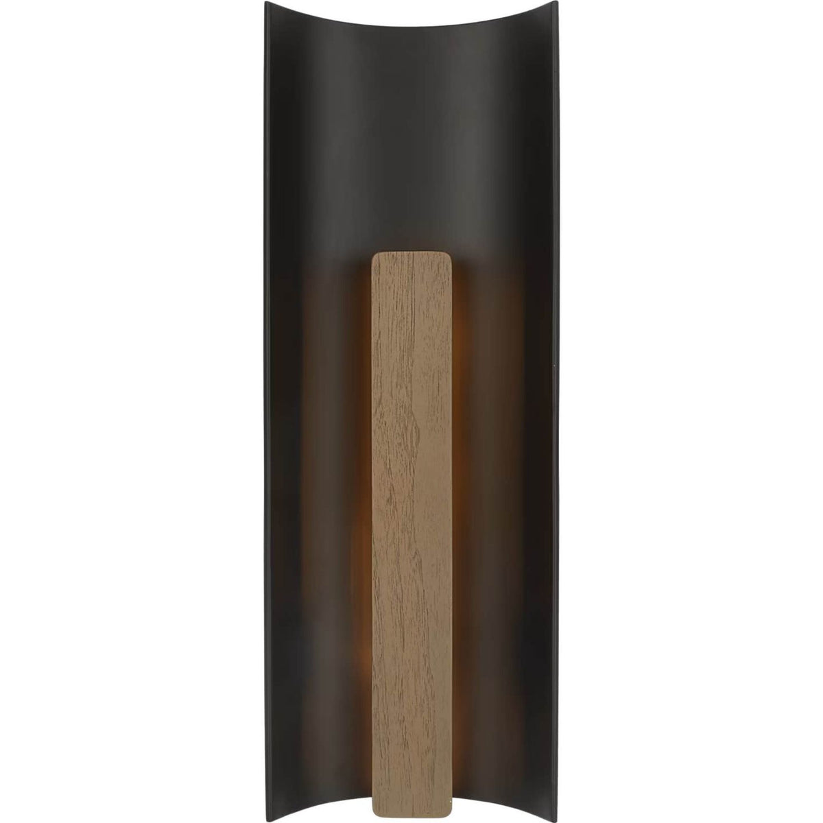 Anne-Marie Barton Remi 18" Sconce in Matte Carbon and Warm Walnut W6.5" x H18" x E4.25"