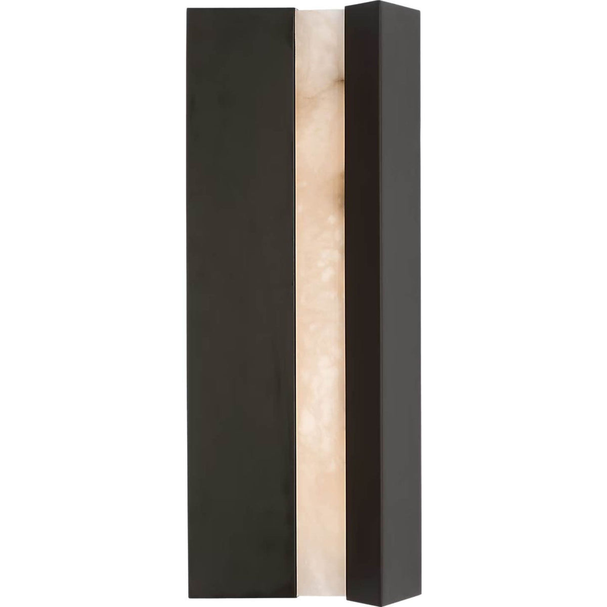 Anne-Marie Barton Austera 20" Sconce in Matte Carbon with Alabaster W8" x H20" x E3.25"