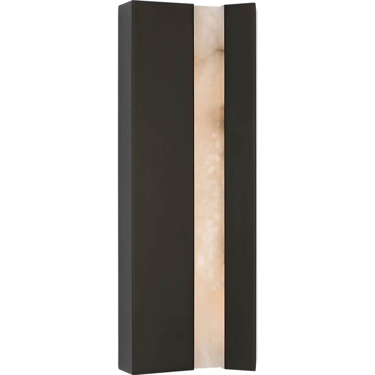 Anne-Marie Barton Austera 20" Sconce in Matte Carbon with Alabaster W8" x H20" x E3.25"