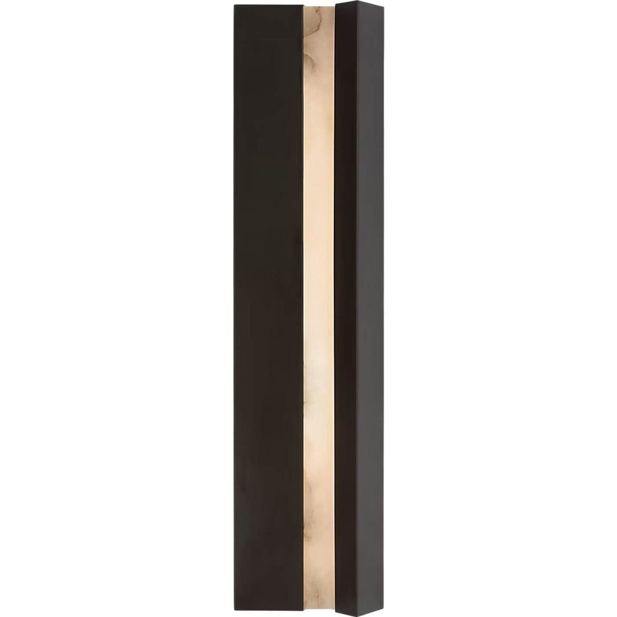 Anne-Marie Barton Austera 32" Sconce in Matte Carbon with Alabaster W8" x H32" x E3.25"